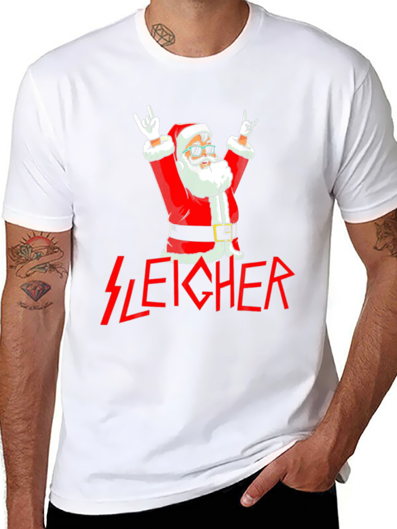 Rockin Santa Graphic Tee - Sleicher