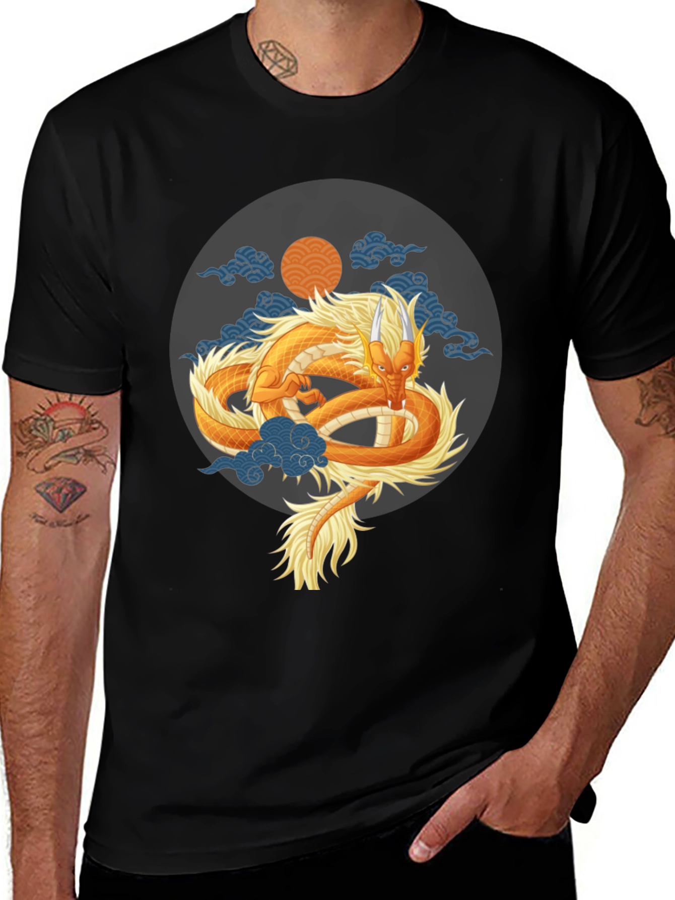 Dragon Graphic Tee - Eastern Style