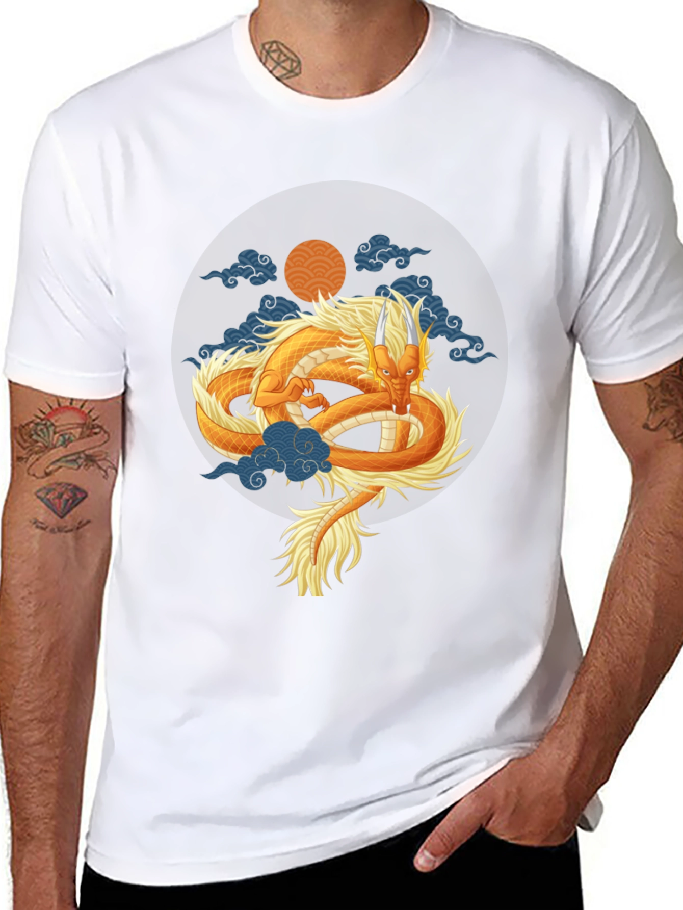 Dragon Graphic Tee - Eastern Style