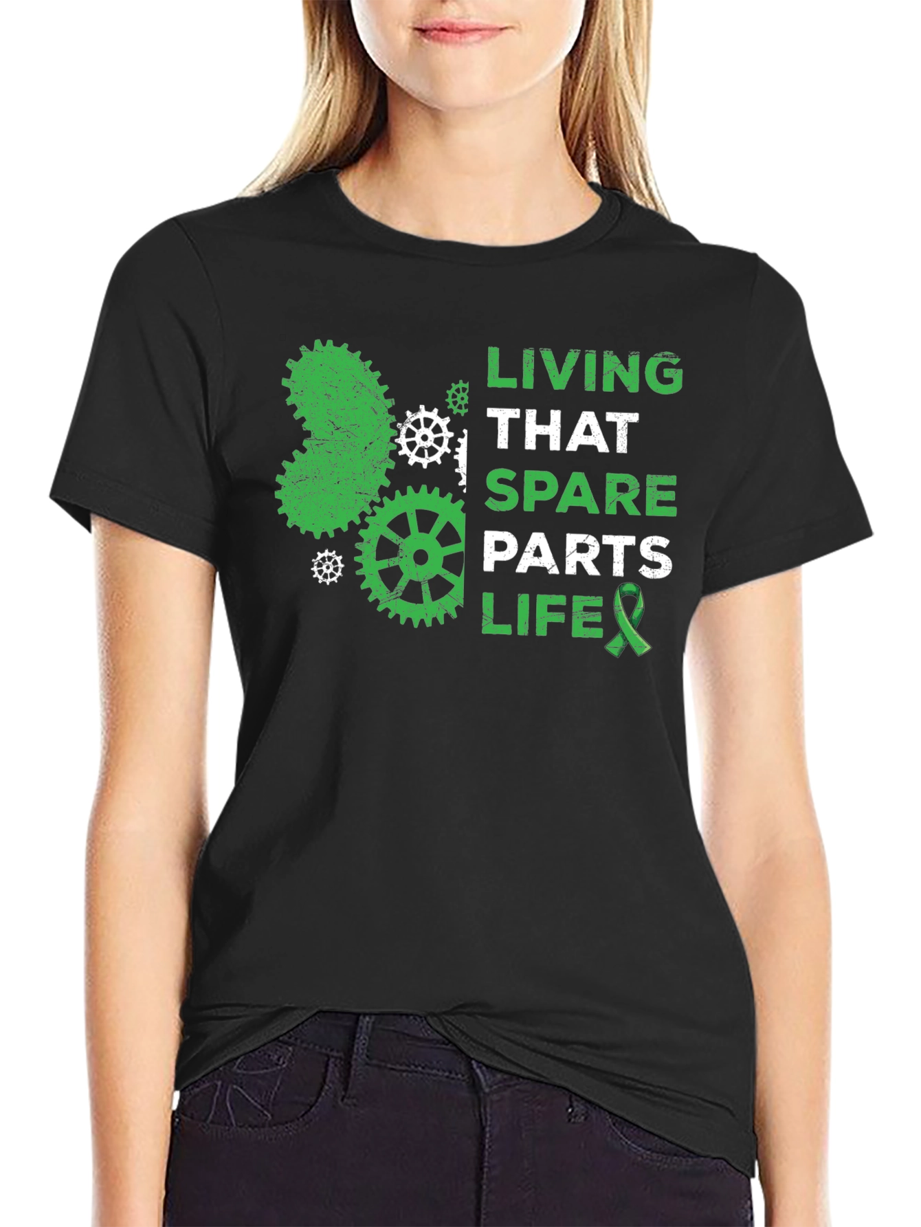 Spare Parts Life T-Shirt - Green Ribbon Awareness