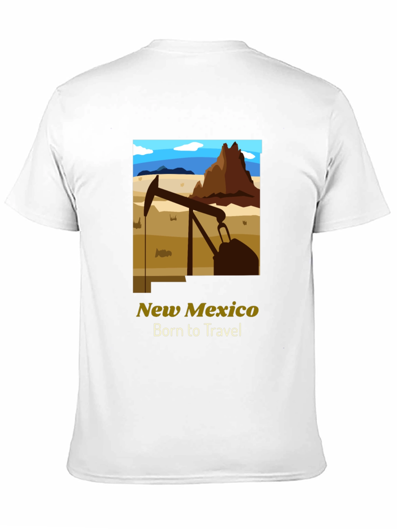 New Mexico Born to Travel Graphic T-Shirt