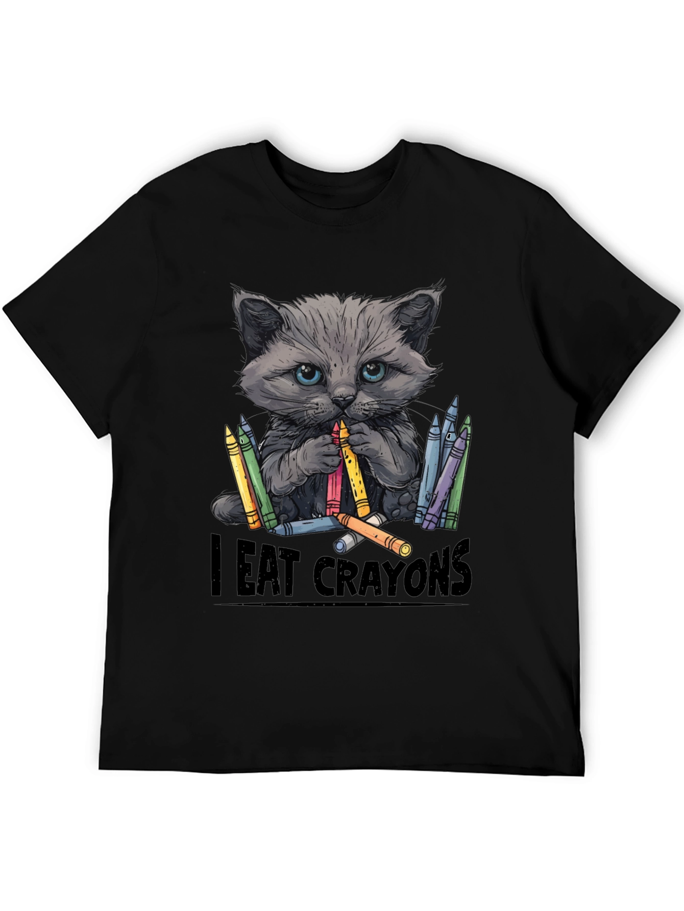 I Eat Crayons Cat T-Shirt