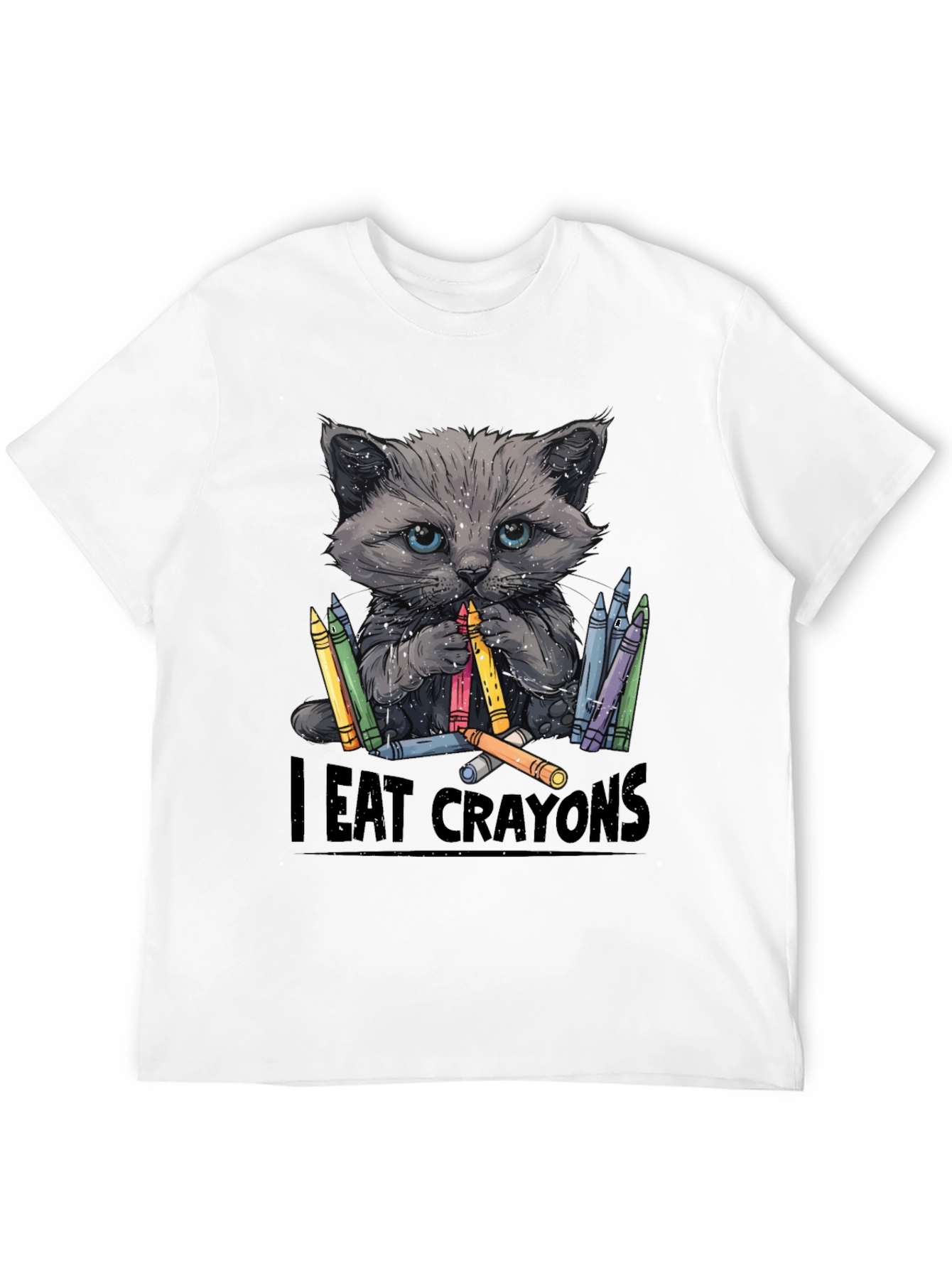 I Eat Crayons Cat T-Shirt