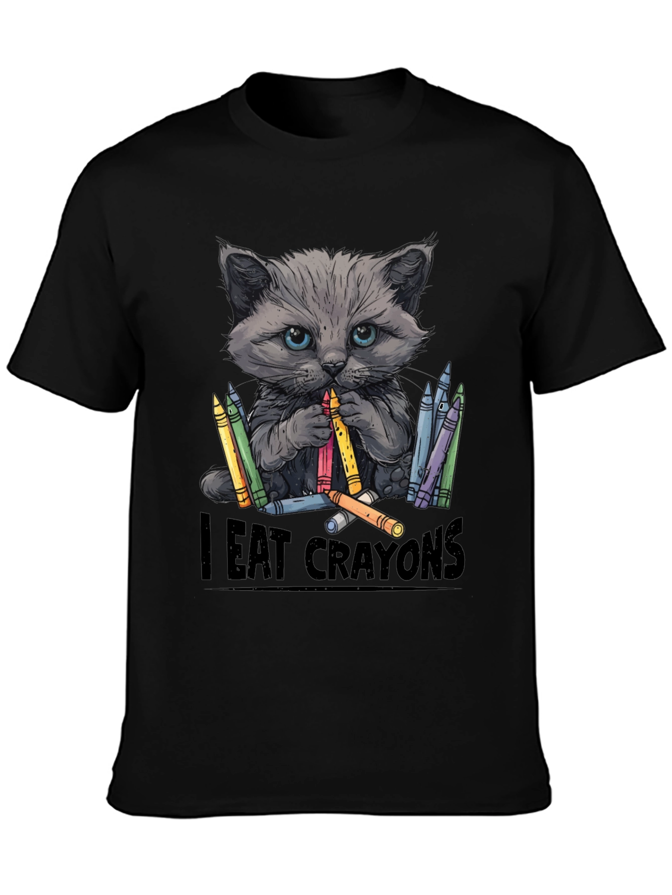 I Eat Crayons Cat T-Shirt