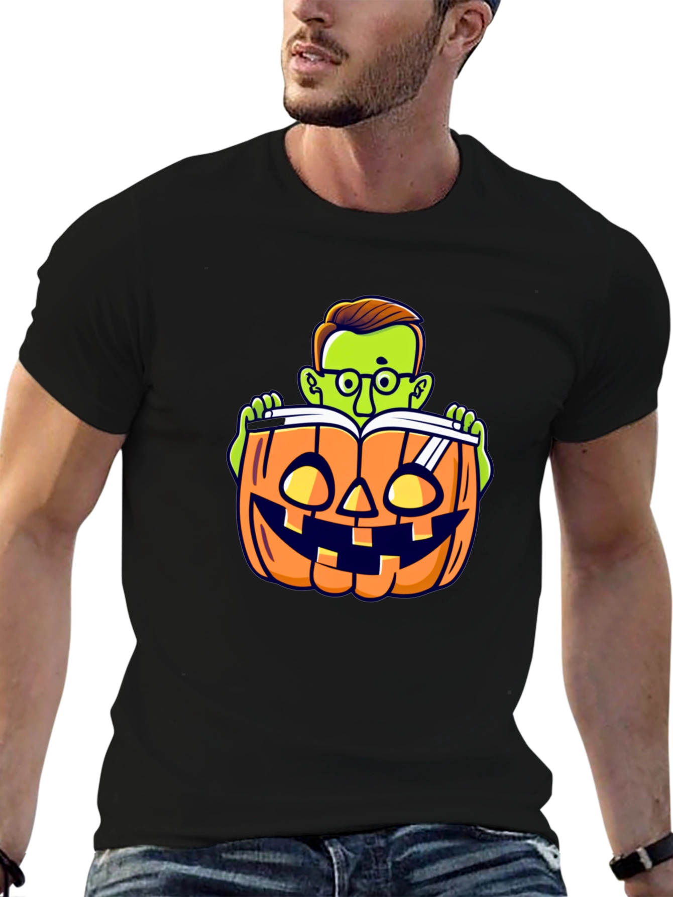Halloween Reading Pumpkin T-Shirt