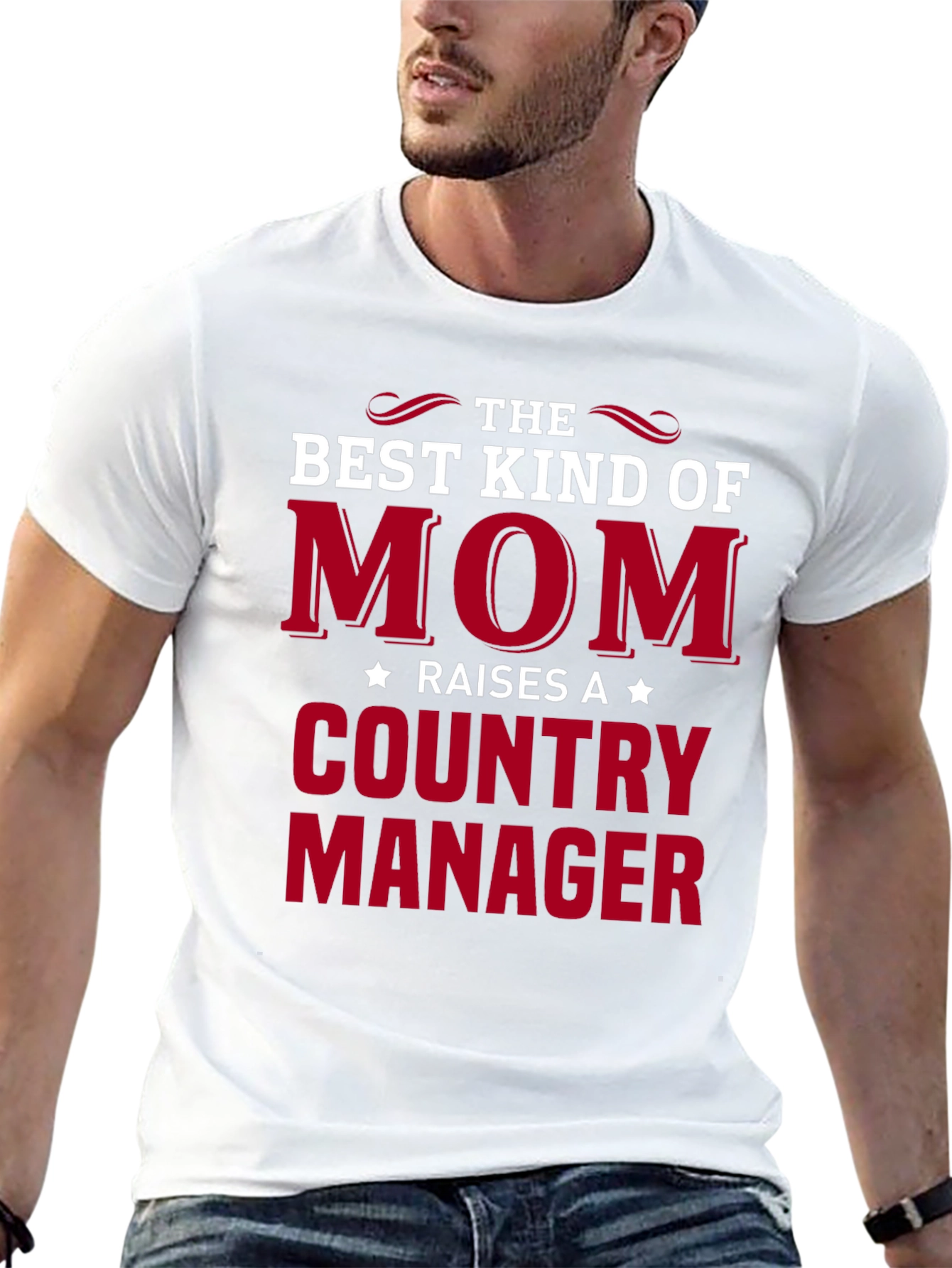 Best Mom Raises a Country Manager Graphic Tee
