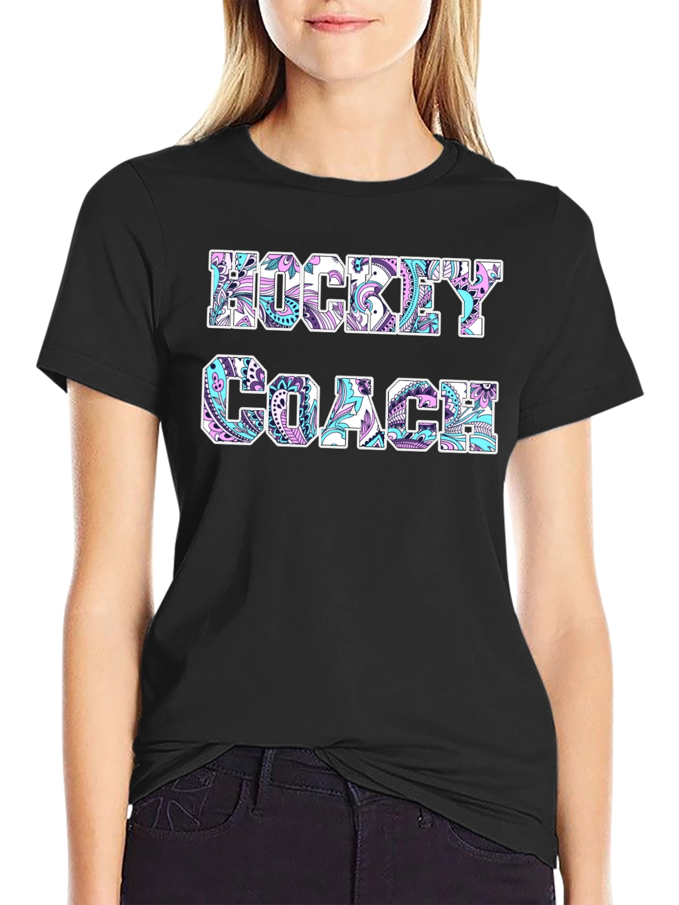Hockey Coach Paisley T-Shirt