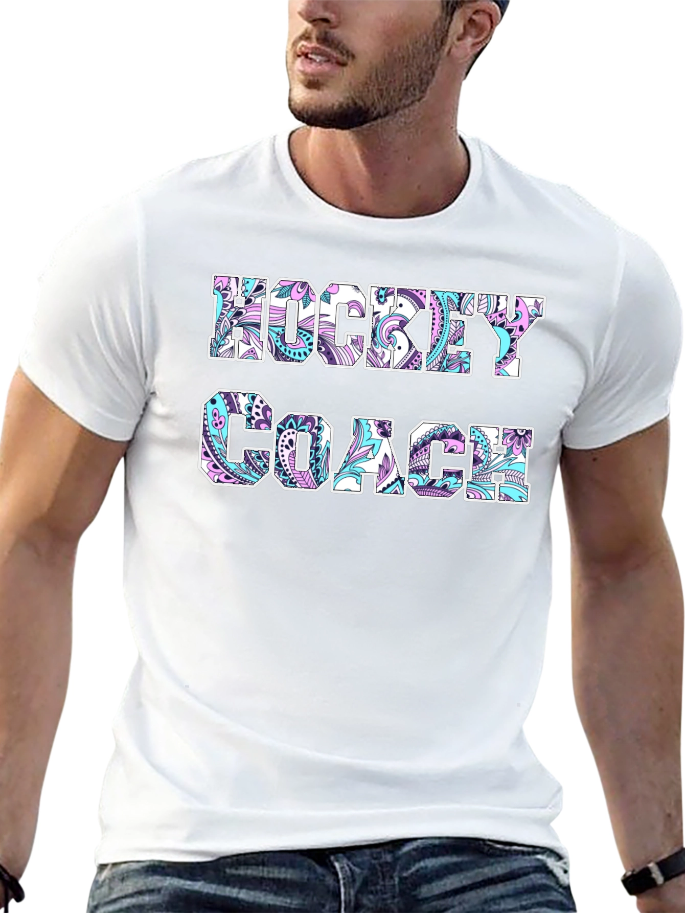 Hockey Coach Paisley T-Shirt