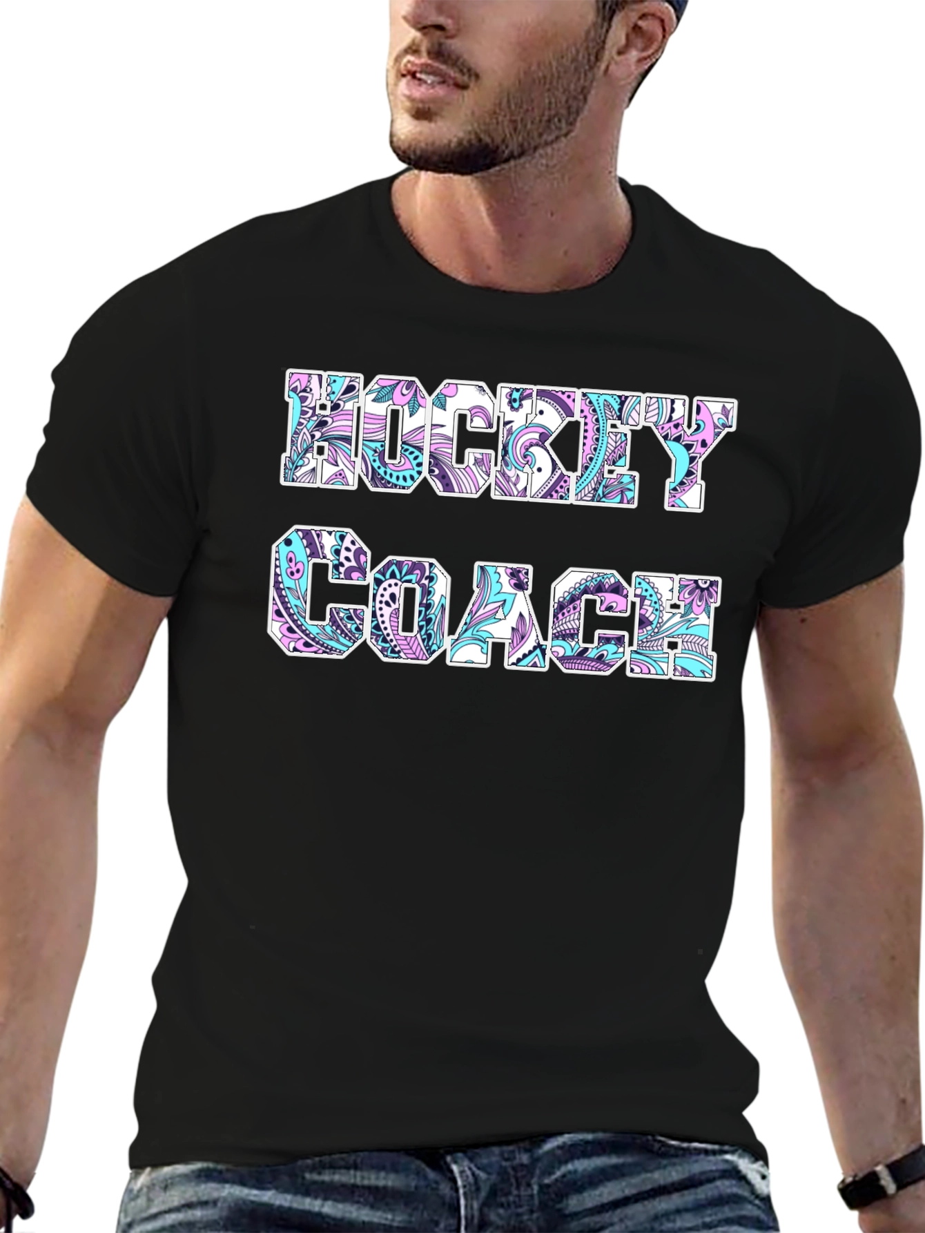 Hockey Coach Paisley T-Shirt