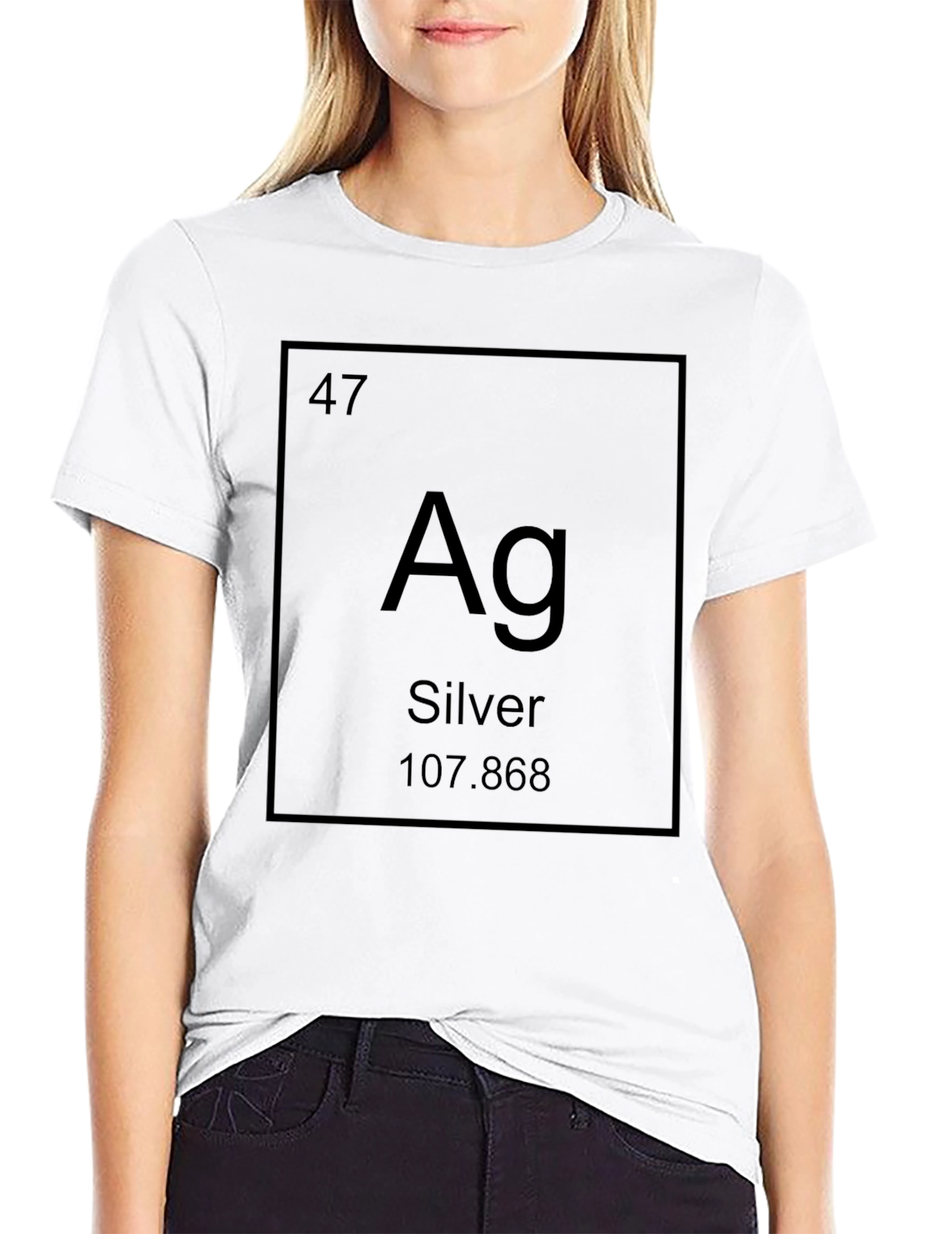 Periodic Table Silver T-Shirt - Science Chemistry Tee