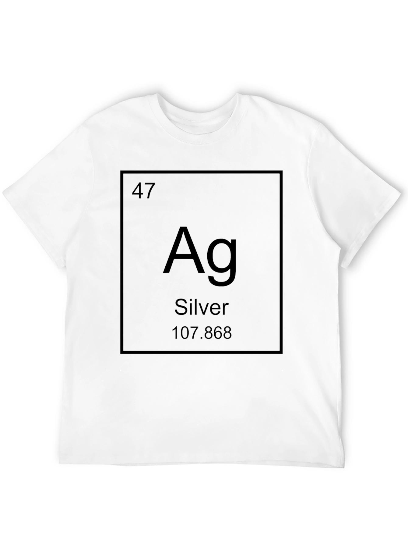 Periodic Table Silver T-Shirt - Science Chemistry Tee