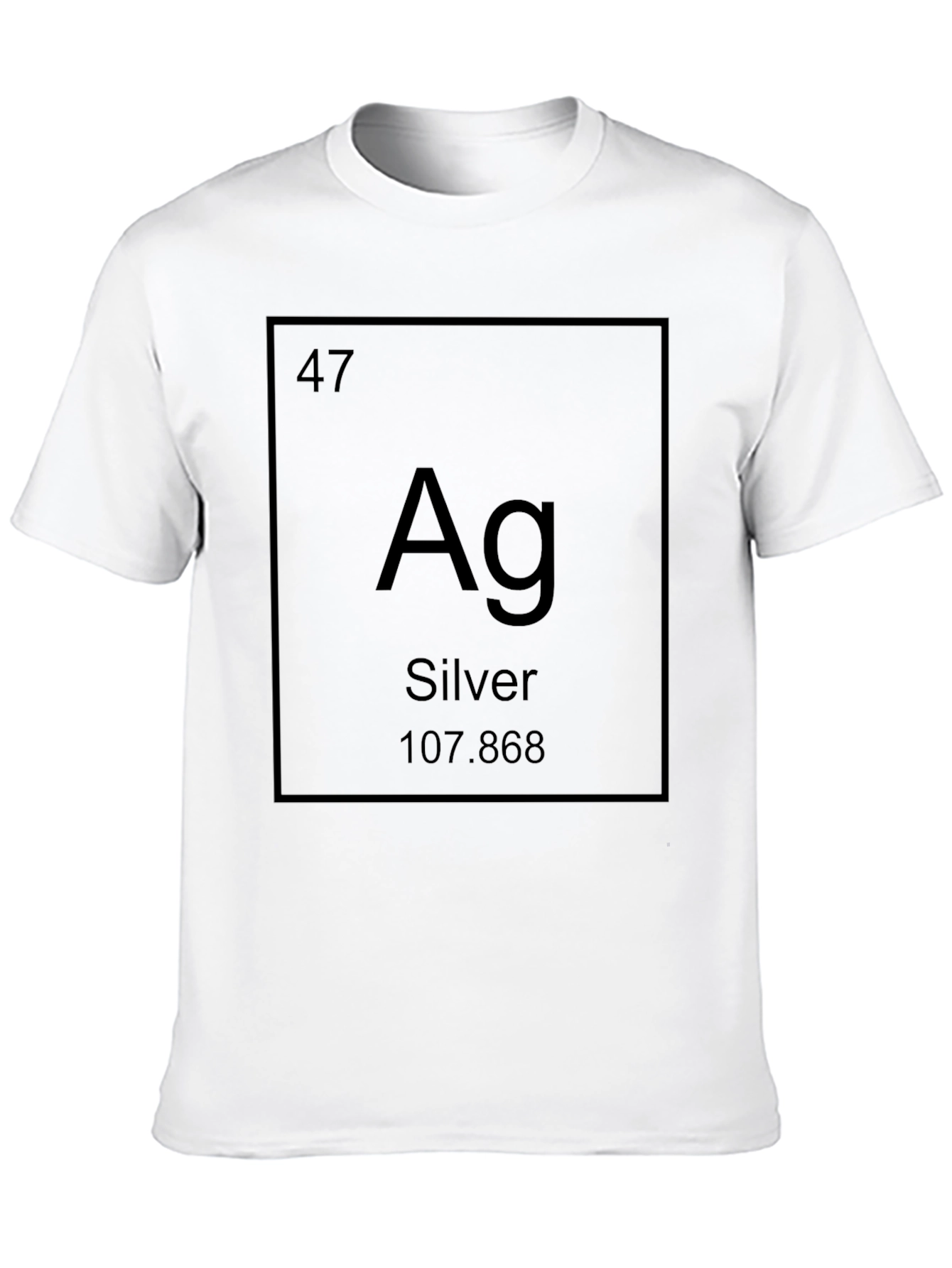 Periodic Table Silver T-Shirt - Science Chemistry Tee