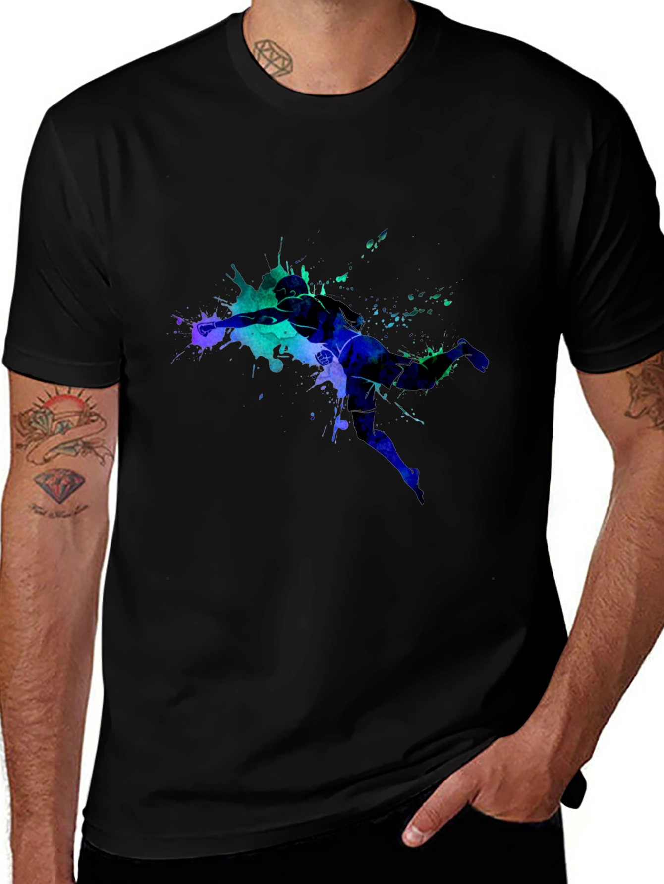 Abstract Athlete Graphic Tee