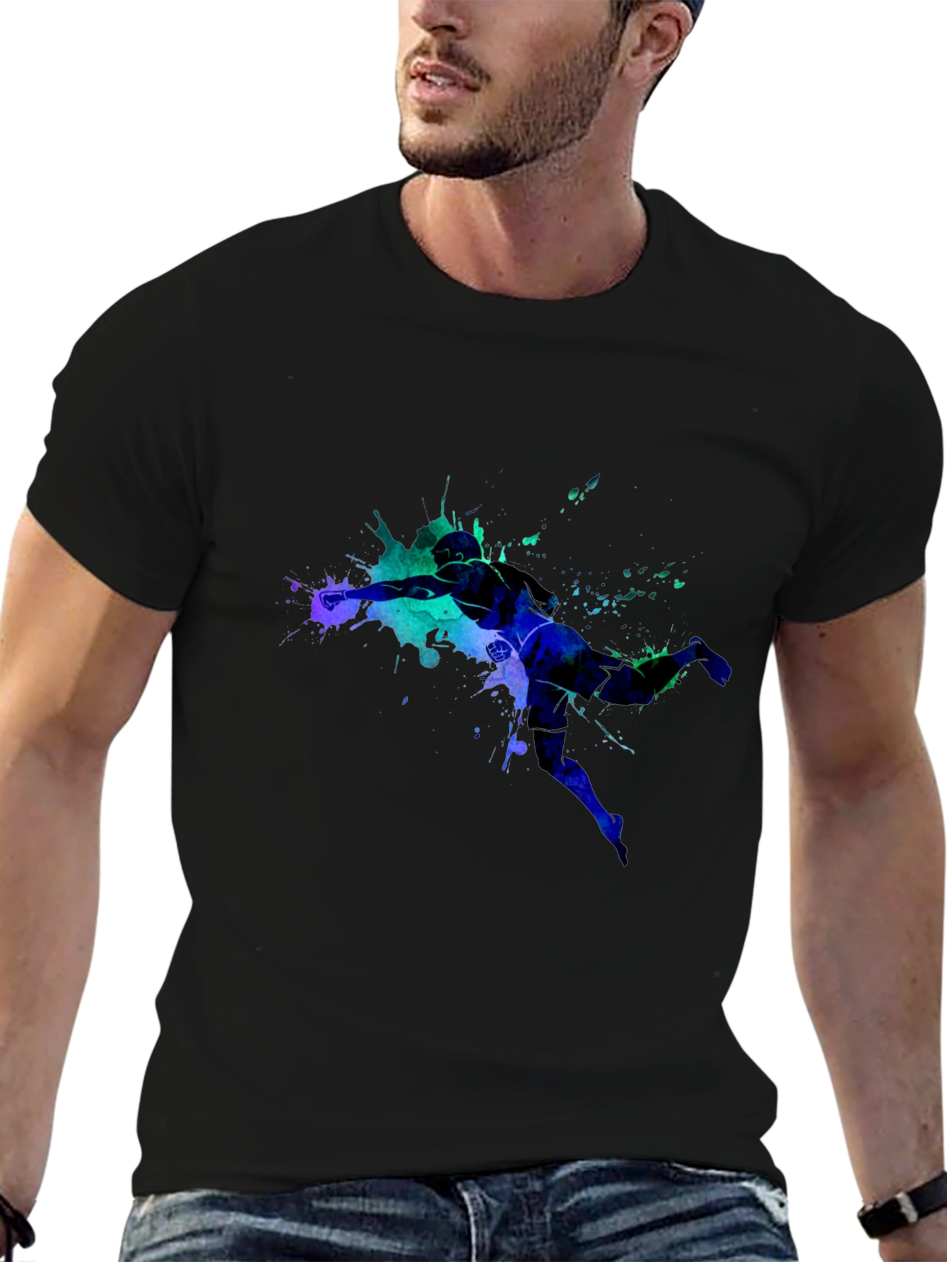 Abstract Athlete Graphic Tee