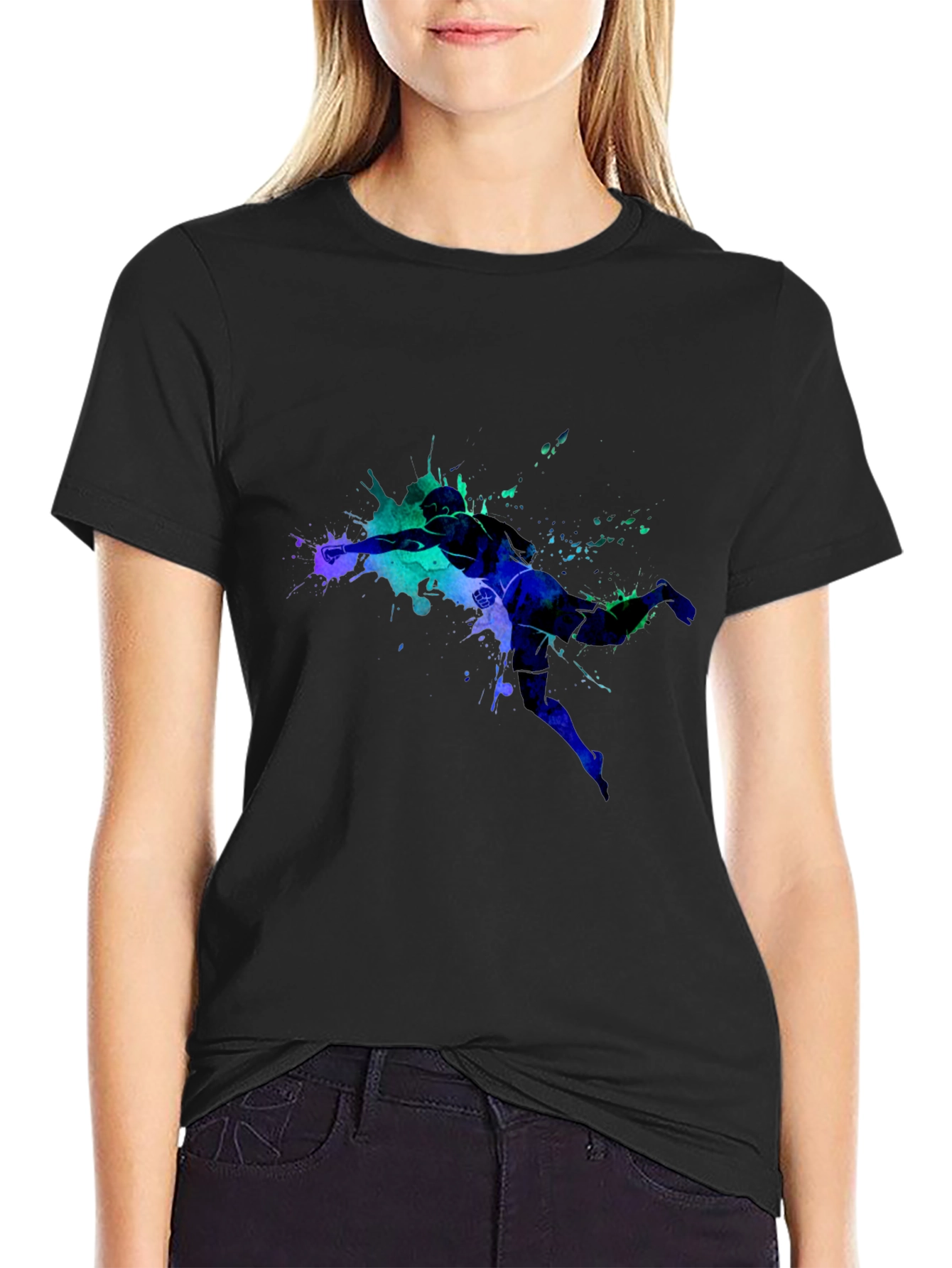 Abstract Athlete Graphic Tee