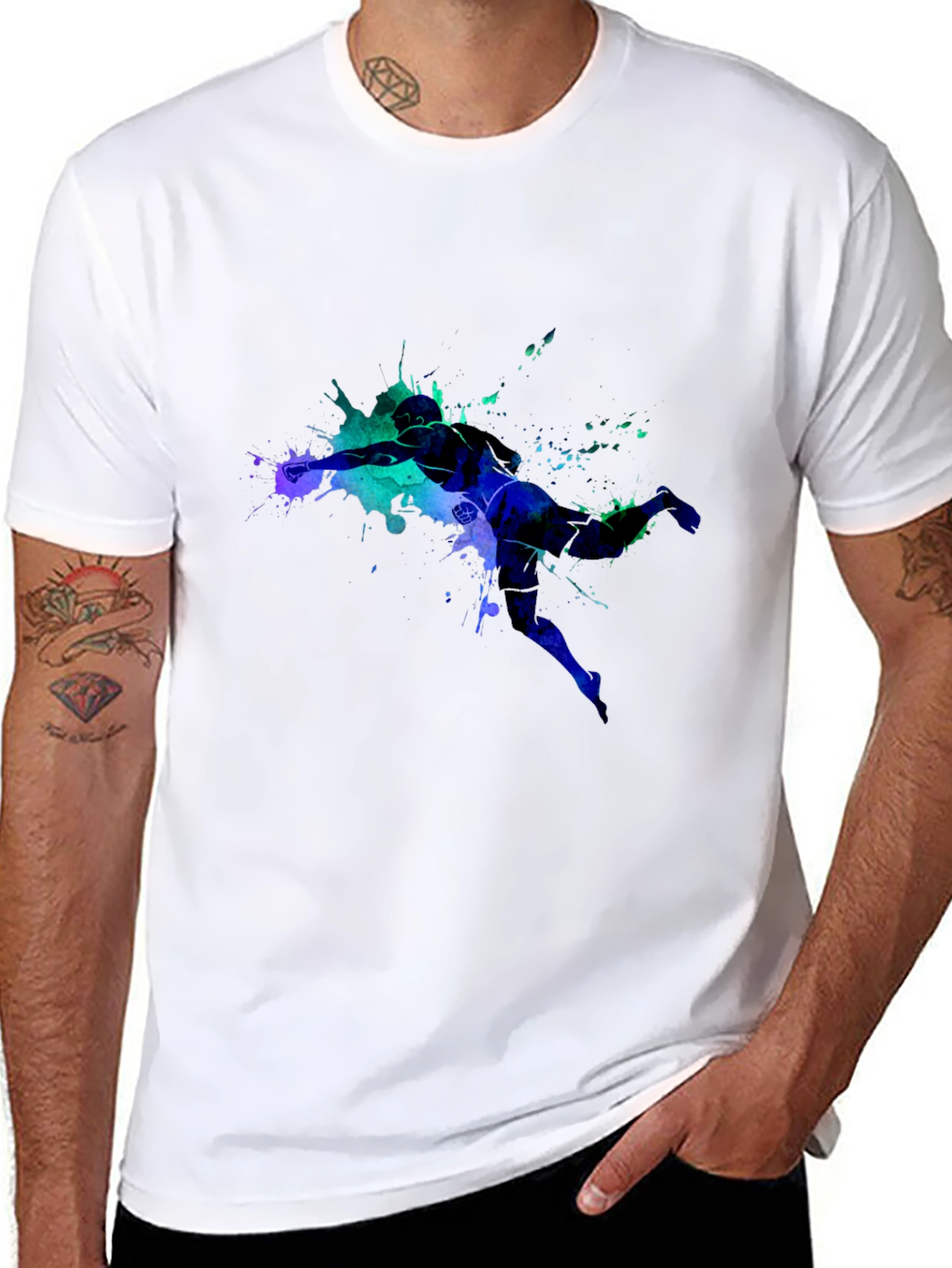 Abstract Athlete Graphic Tee