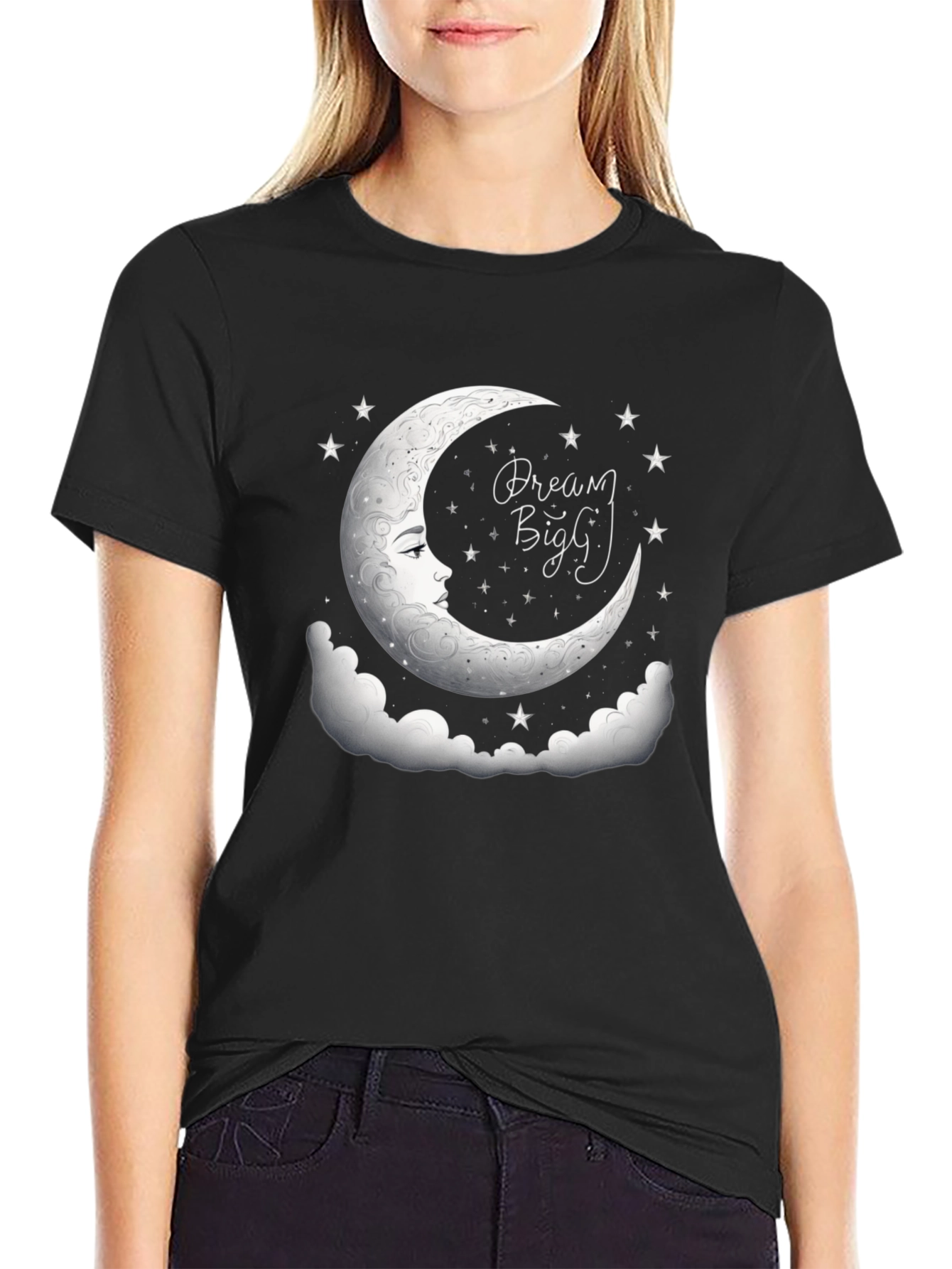 Dream Big Graphic Tee - Black
