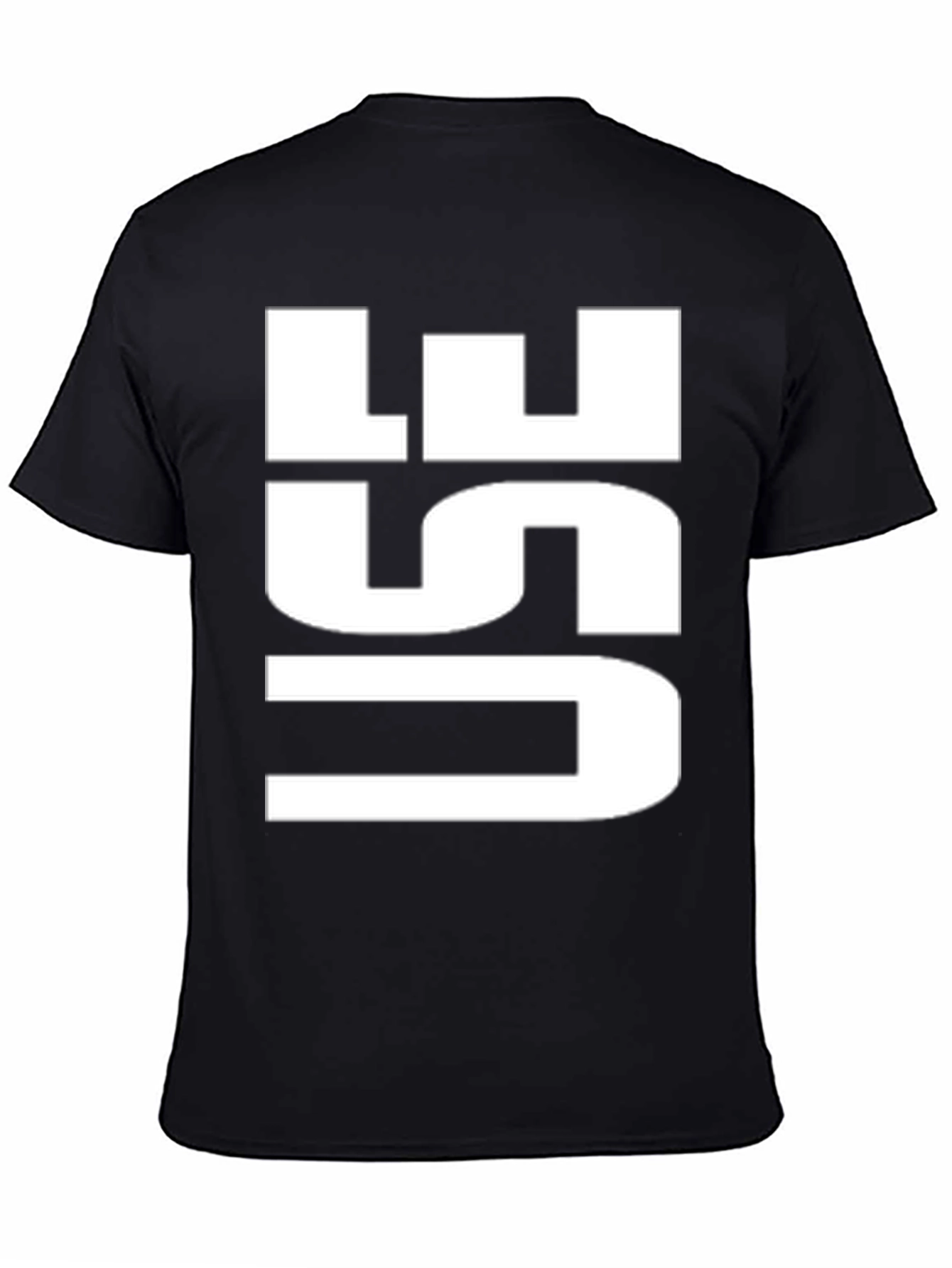 Bold USE Graphic Tee - Black Cotton T-Shirt