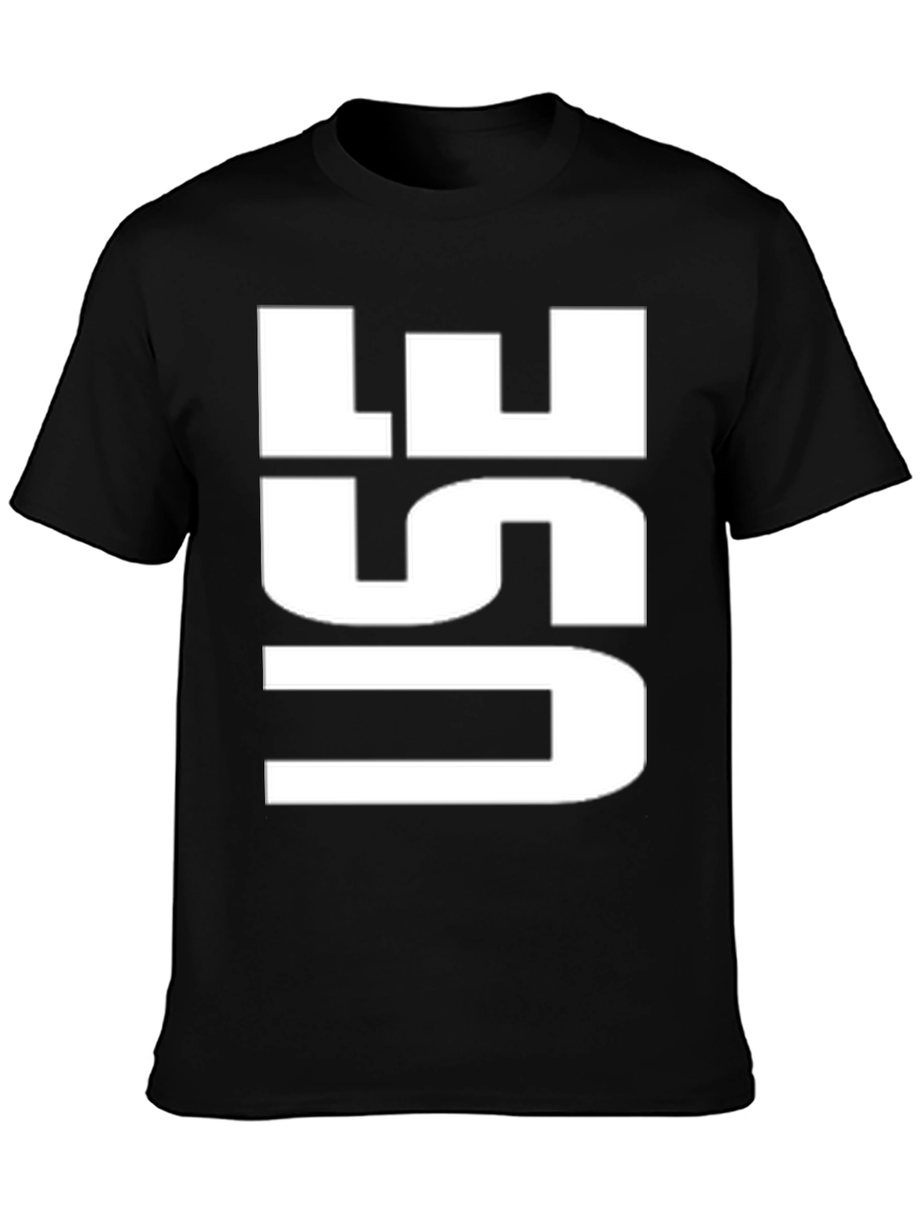 Bold USE Graphic Tee - Black Cotton T-Shirt