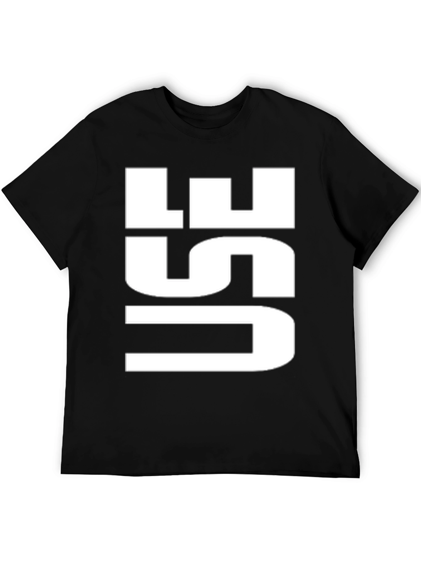 Bold USE Graphic Tee - Black Cotton T-Shirt