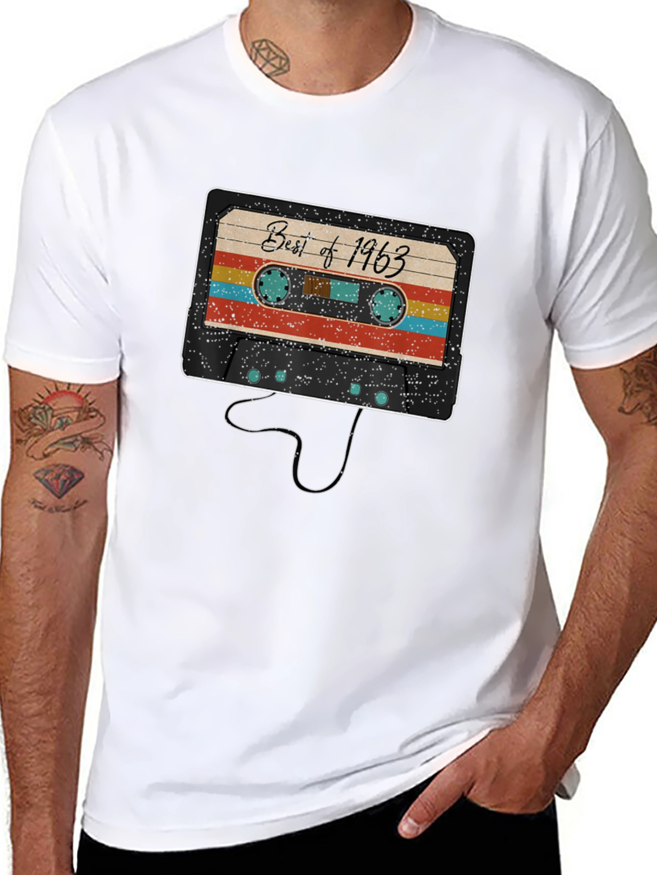 Retro Best of 1963 Cassette Tape Graphic Tee