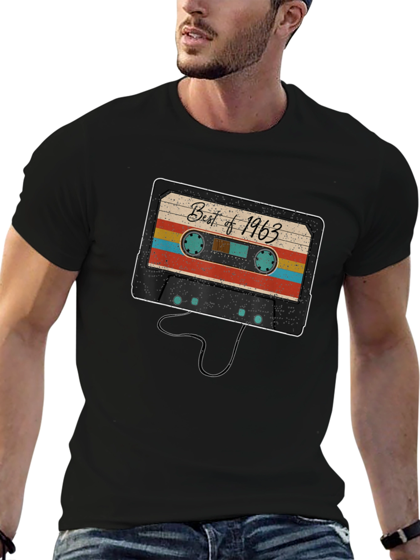 Retro Best of 1963 Cassette Tape Graphic Tee