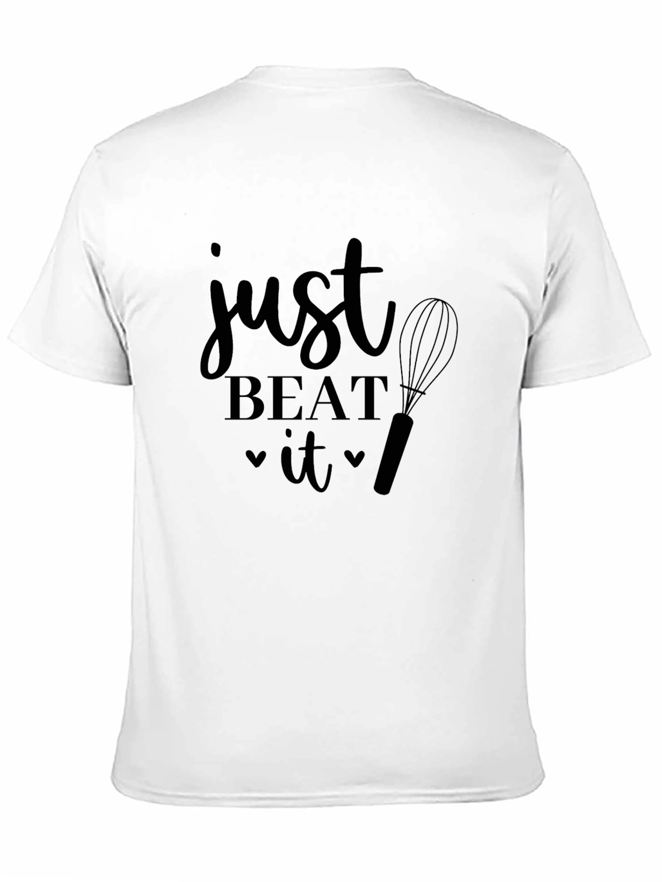 Just Beat It Black Graphic T-Shirt