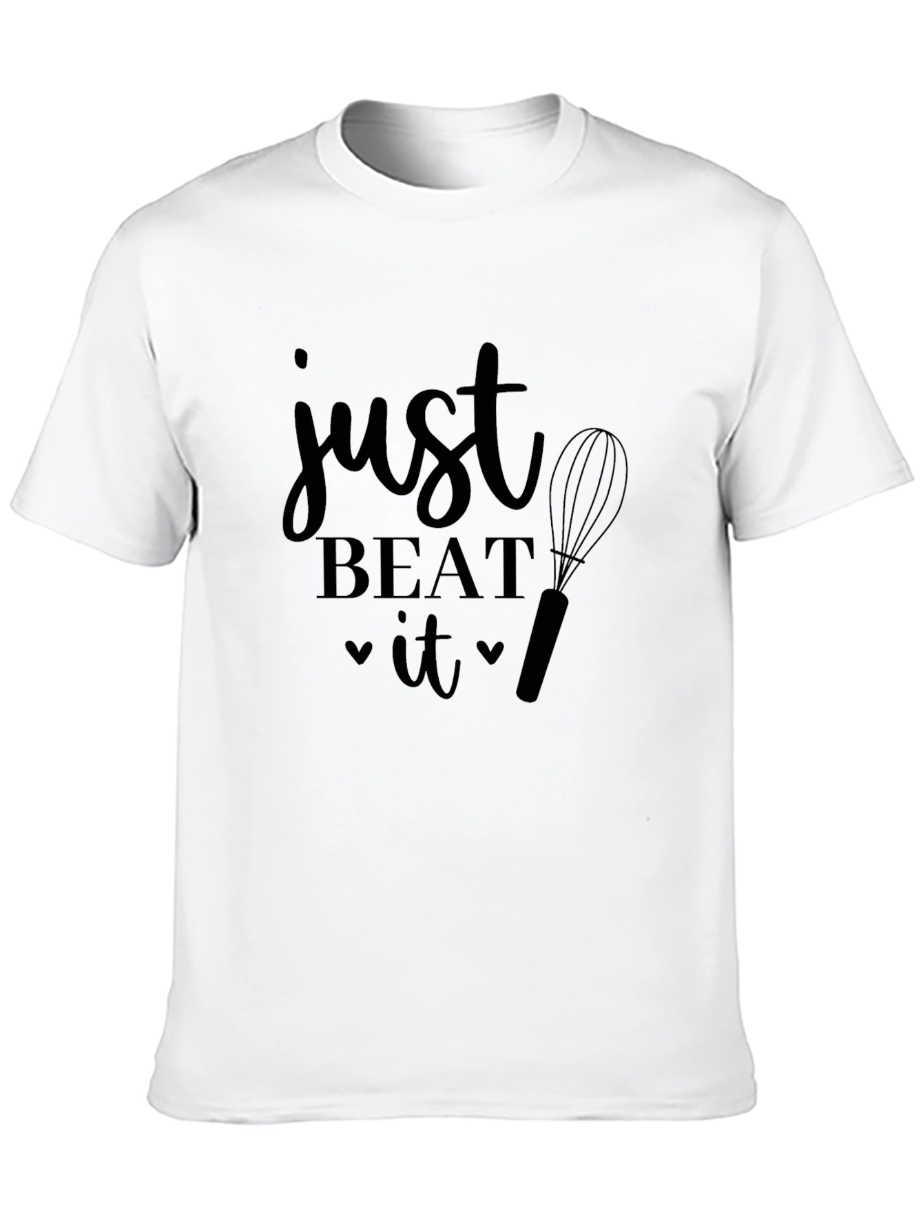 Just Beat It Black Graphic T-Shirt