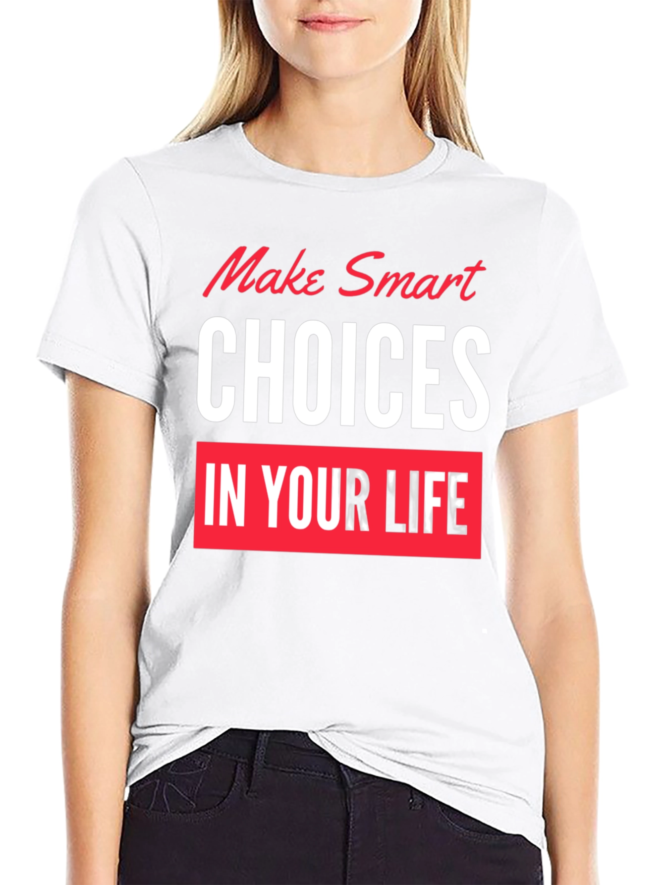 Smart Choices Graphic T-Shirt - Black