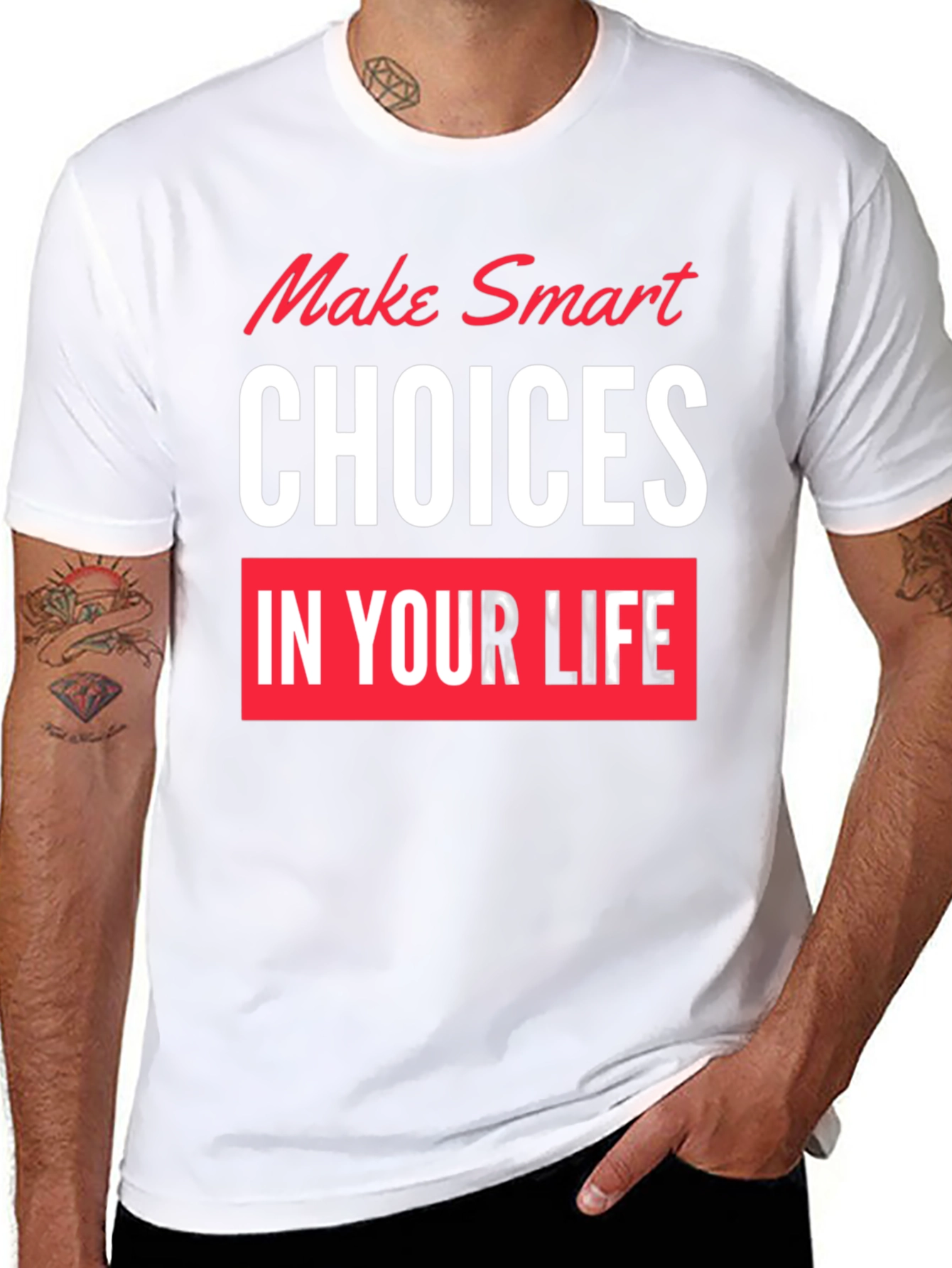 Smart Choices Graphic T-Shirt - Black