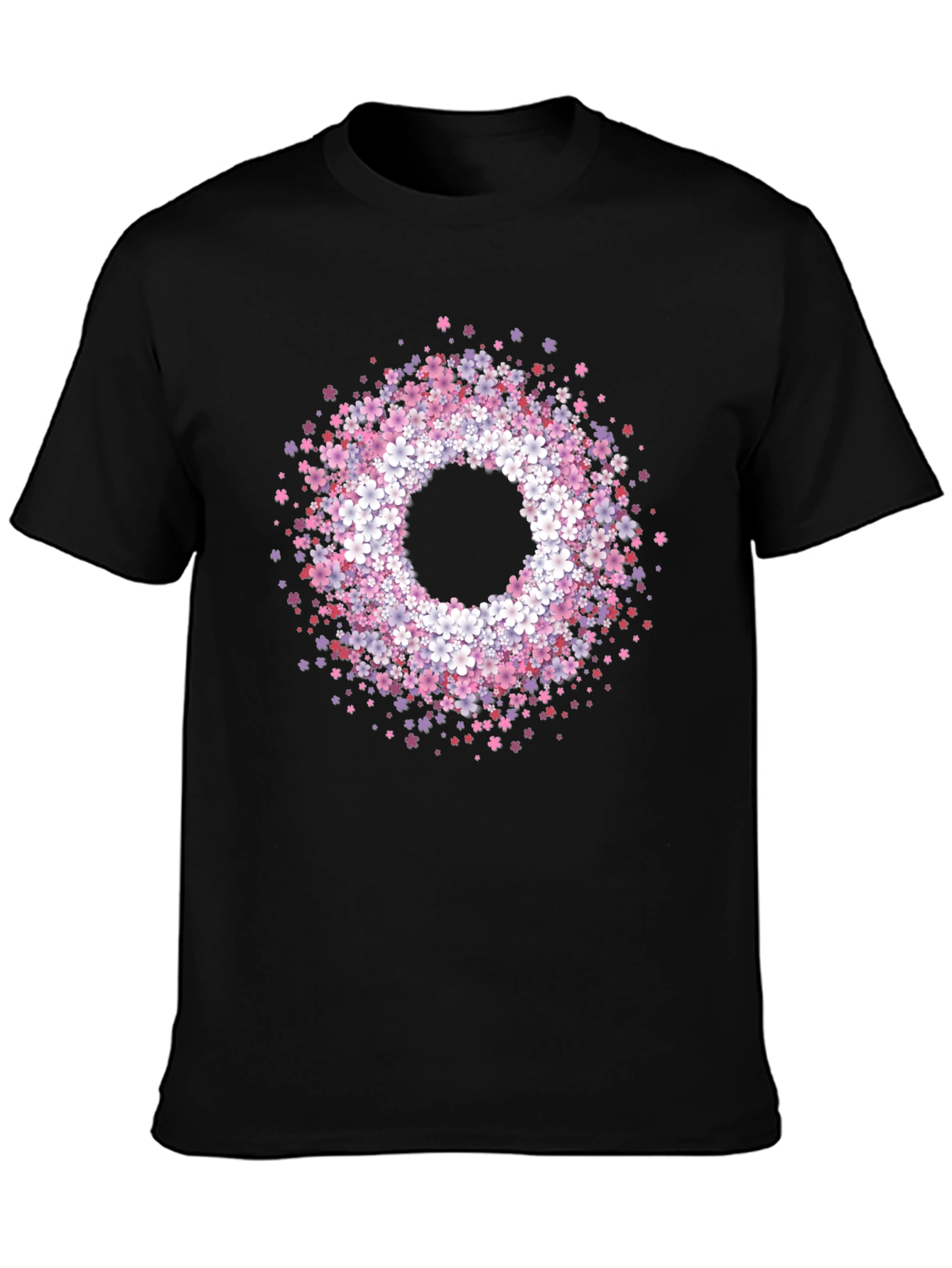 Floral Wreath Graphic Tee - Stylish & Unique