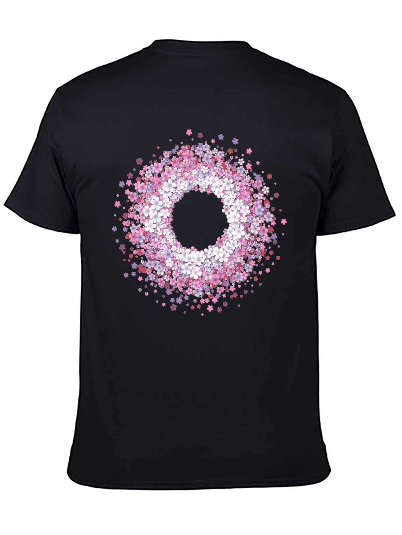 Floral Wreath Graphic Tee - Stylish & Unique