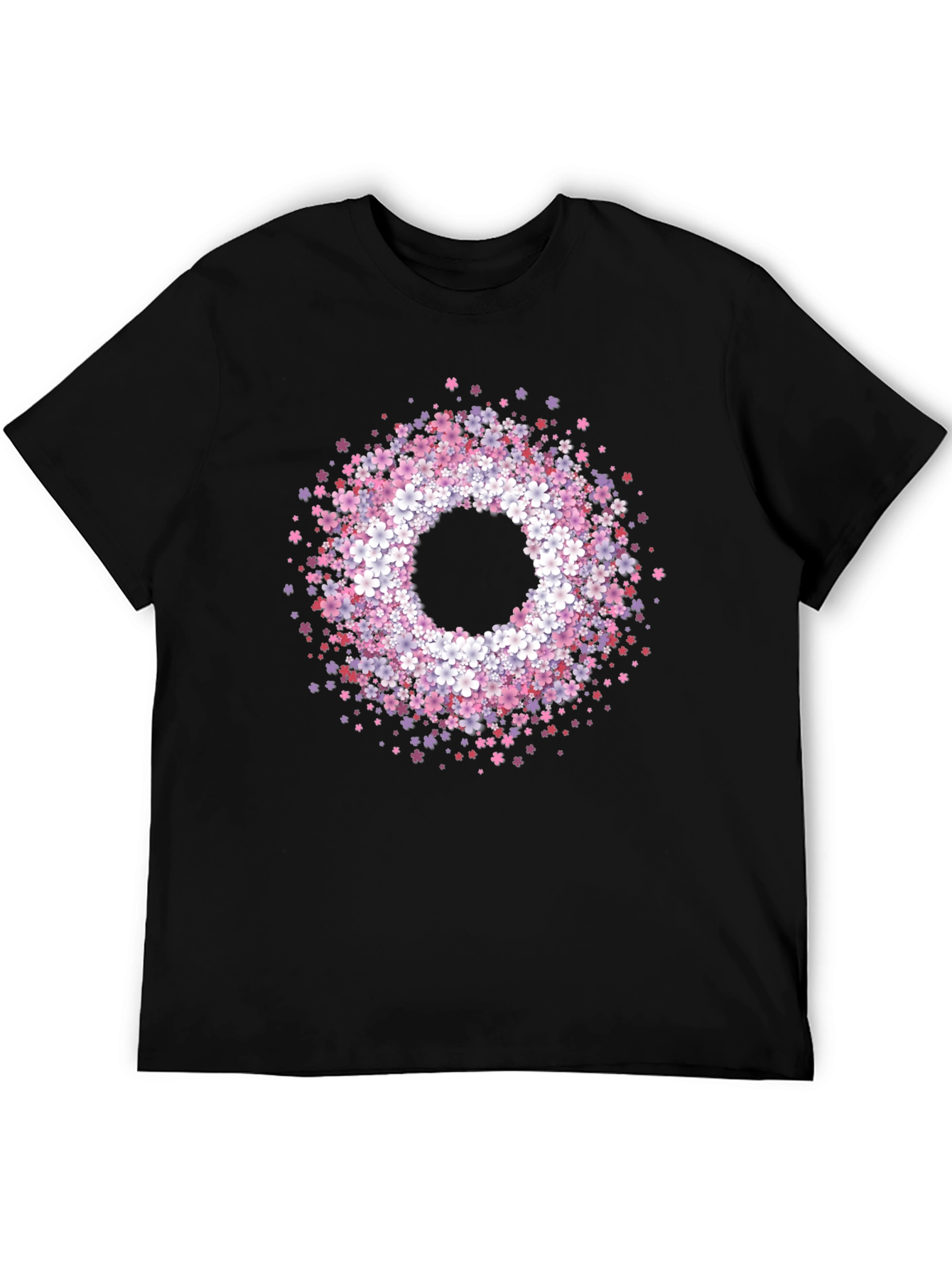 Floral Wreath Graphic Tee - Stylish & Unique