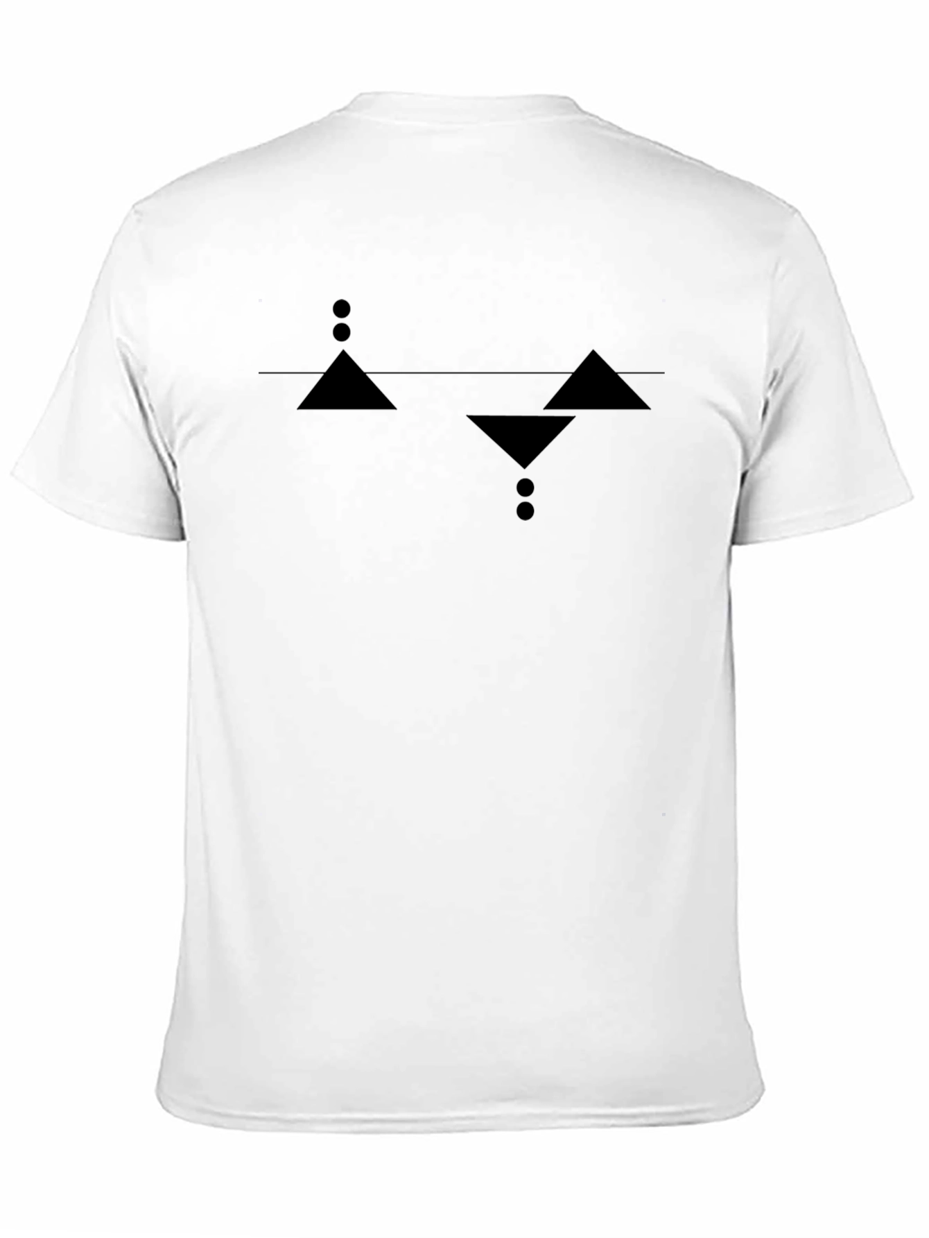 Geometric Graphic Tee - Modern Black T-Shirt