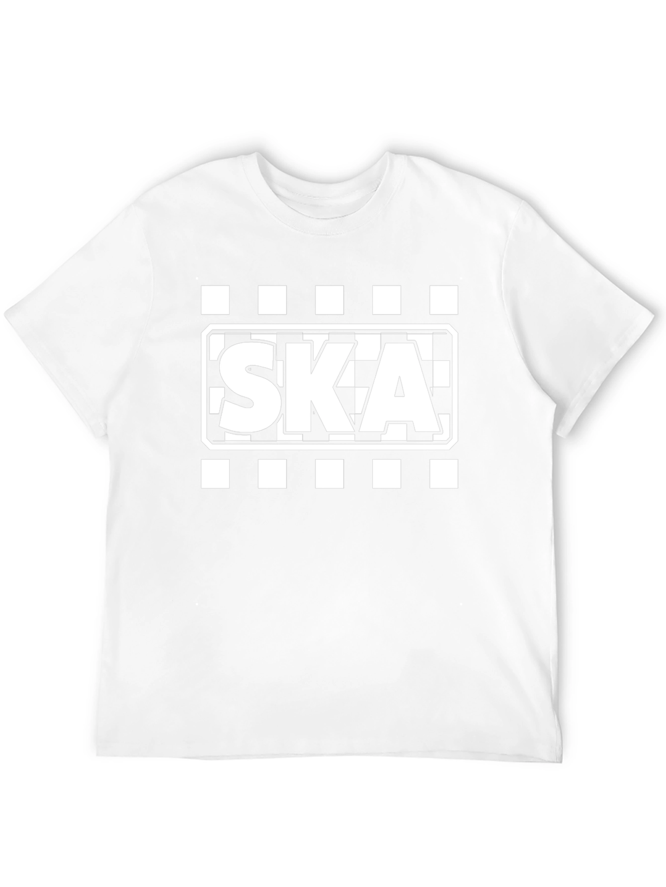 Ska T-Shirt - Checkered Style Black Tee