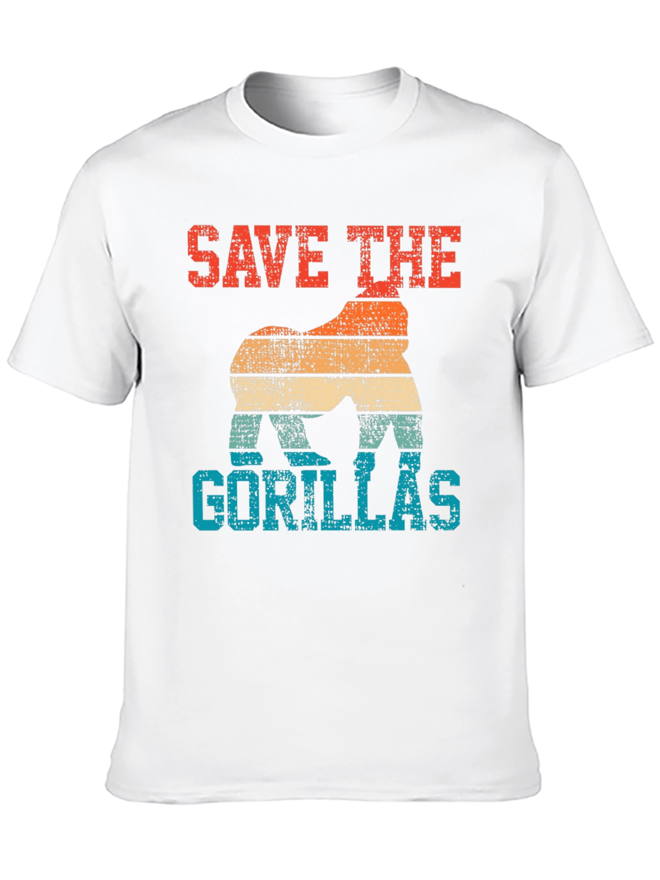 Save the Gorillas Retro T-Shirt