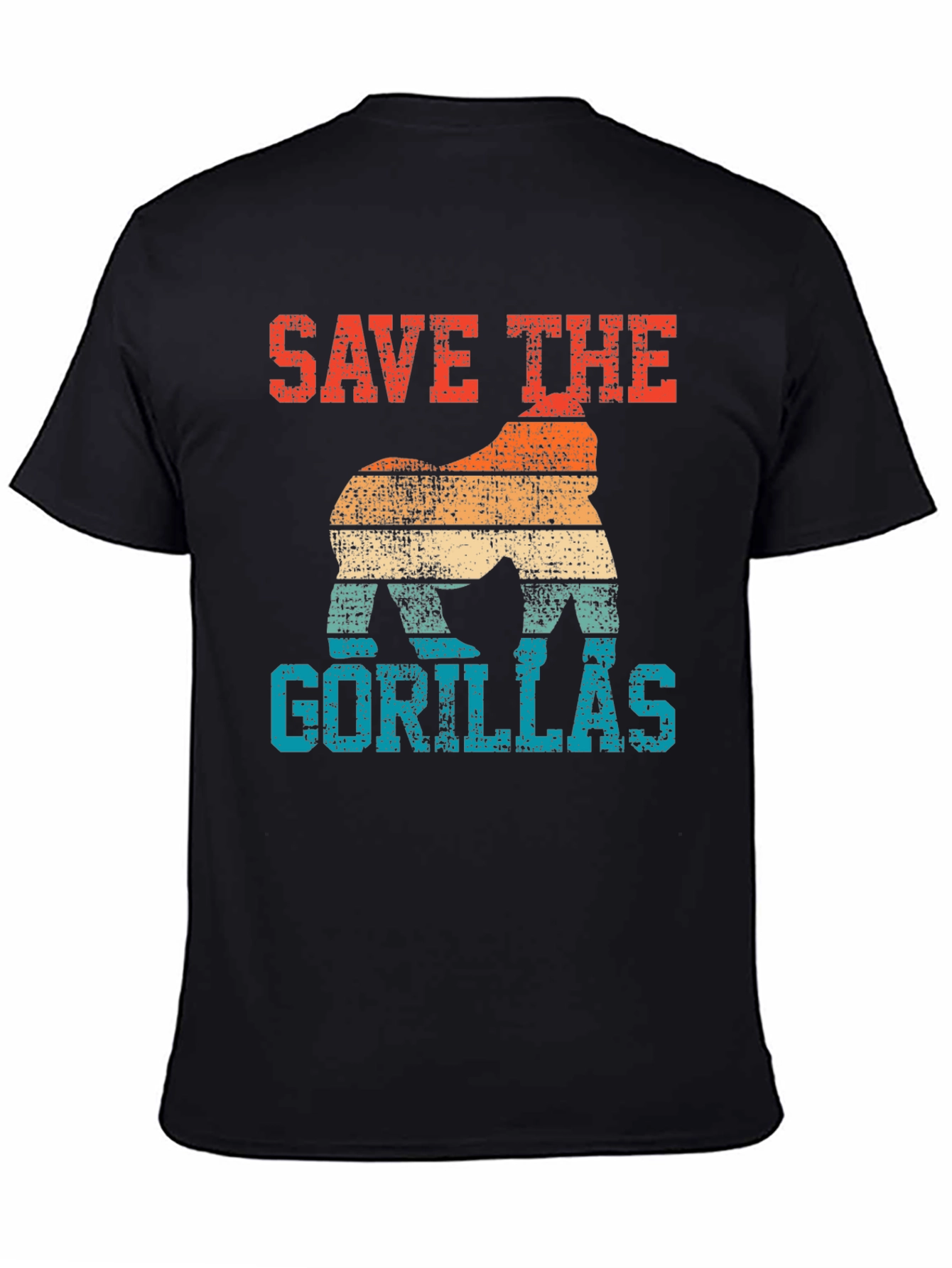 Save the Gorillas Retro T-Shirt