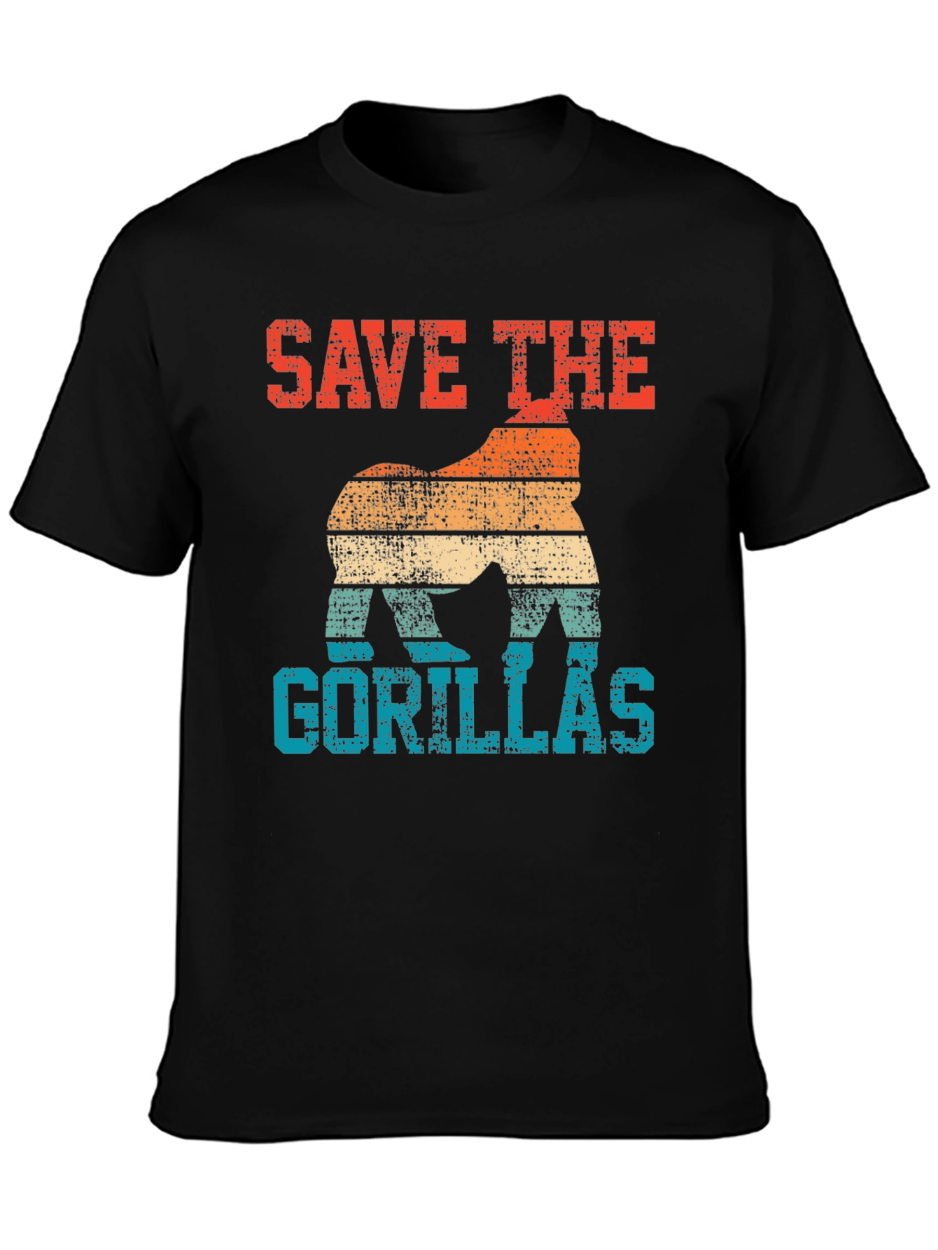 Save the Gorillas Retro T-Shirt