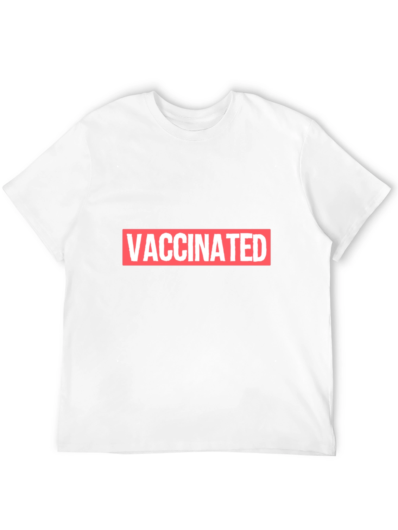 Vaccinated Black T-Shirt - Show Your Status
