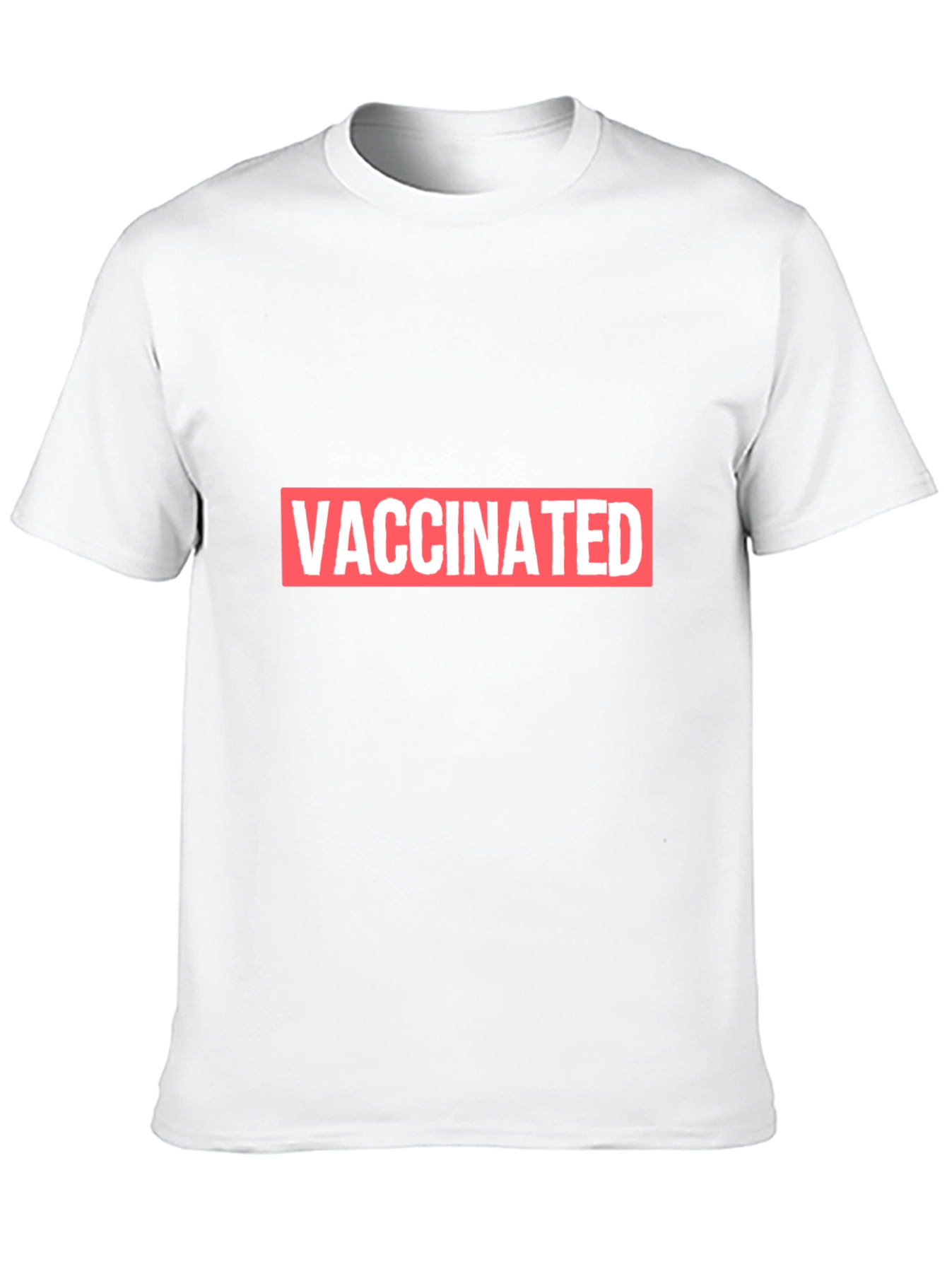 Vaccinated Black T-Shirt - Show Your Status