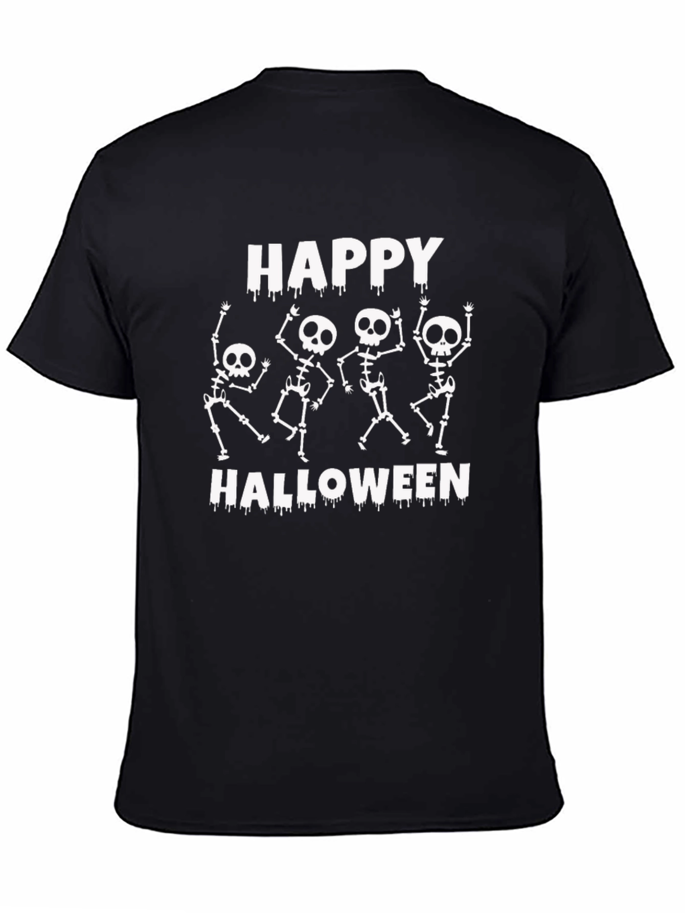 Happy Halloween Skeleton Graphic T-Shirt