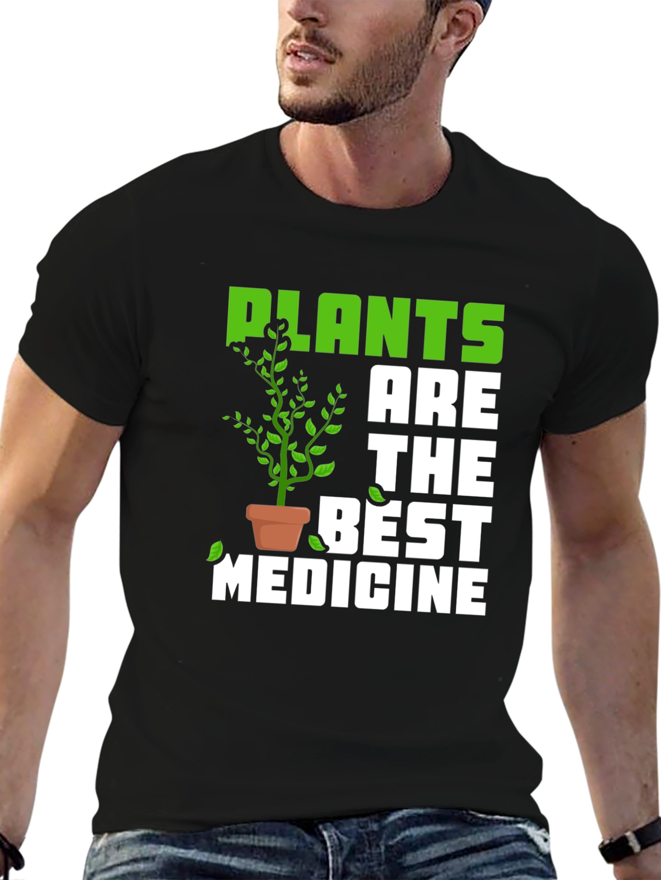 Plants are the Best Medicine Graphic T-Shirt