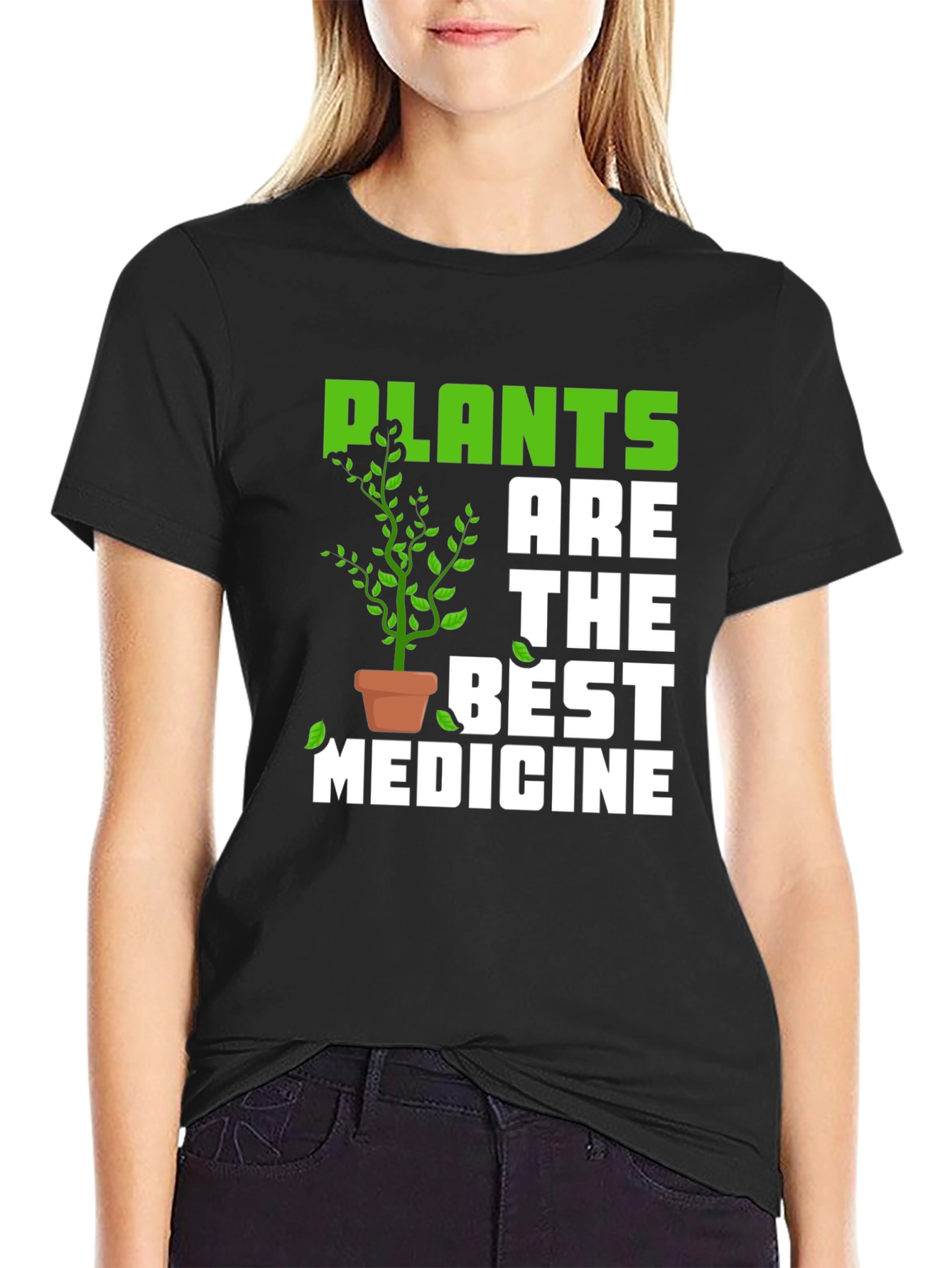 Plants are the Best Medicine Graphic T-Shirt