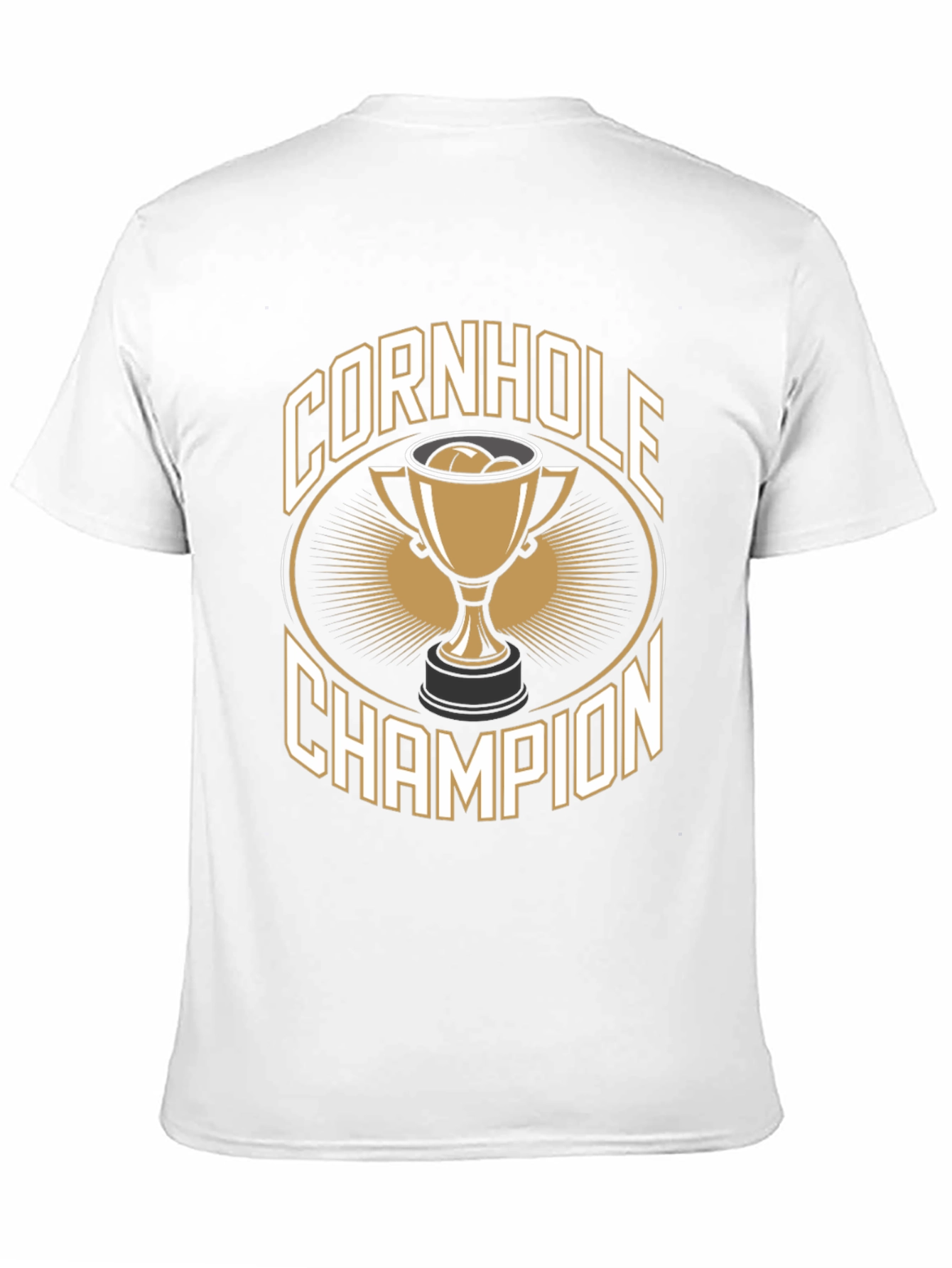 Cornhole Champion T-Shirt -  Black Tee