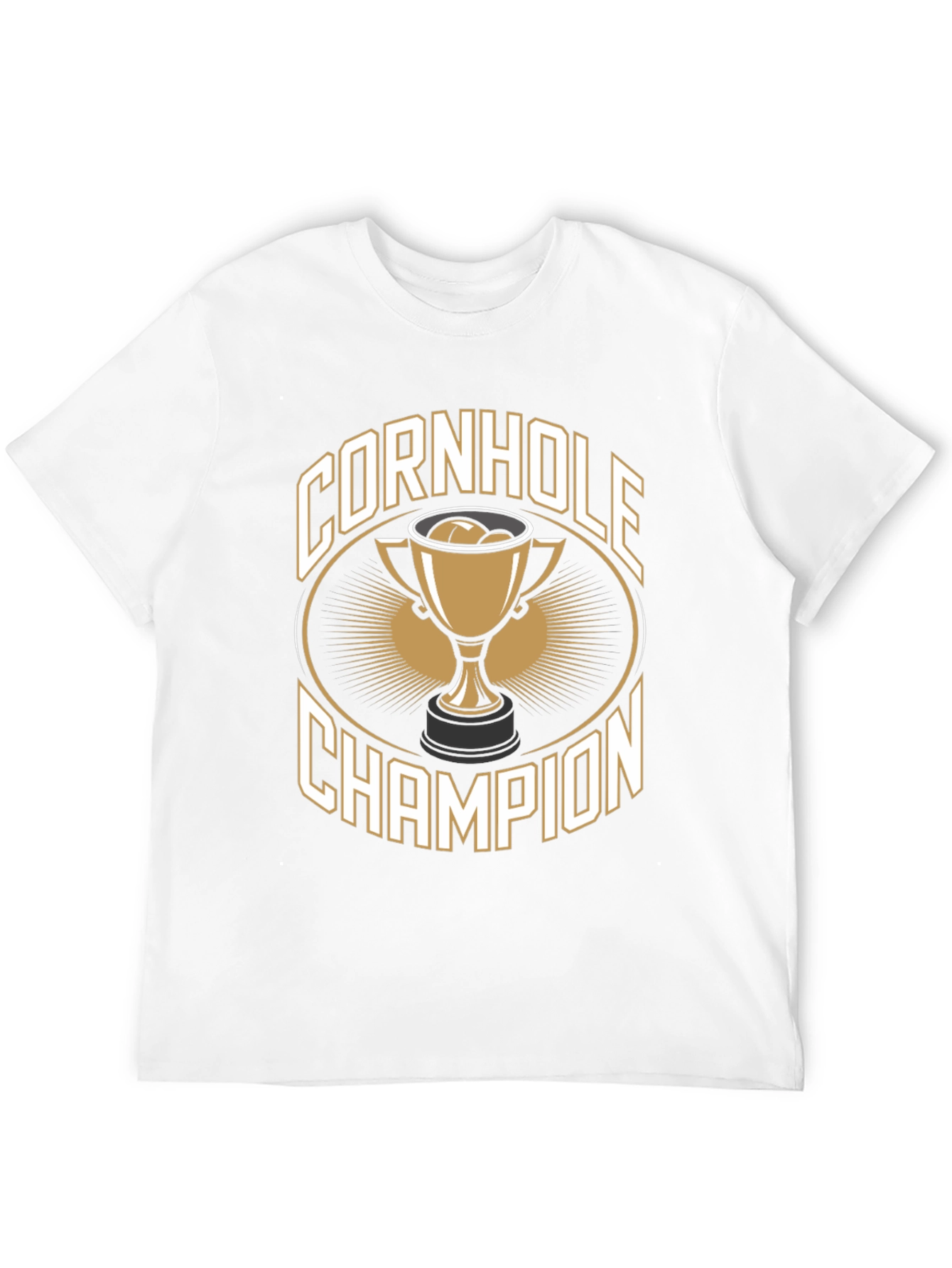 Cornhole Champion T-Shirt -  Black Tee