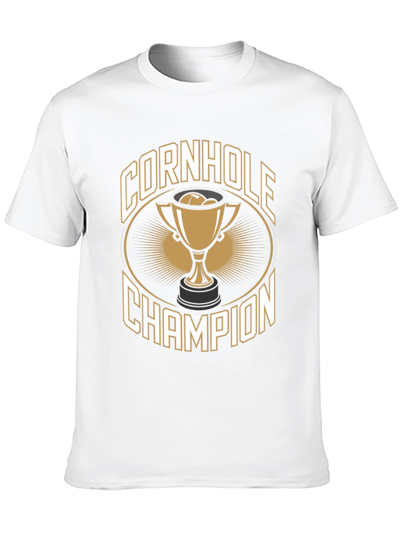 Cornhole Champion T-Shirt -  Black Tee