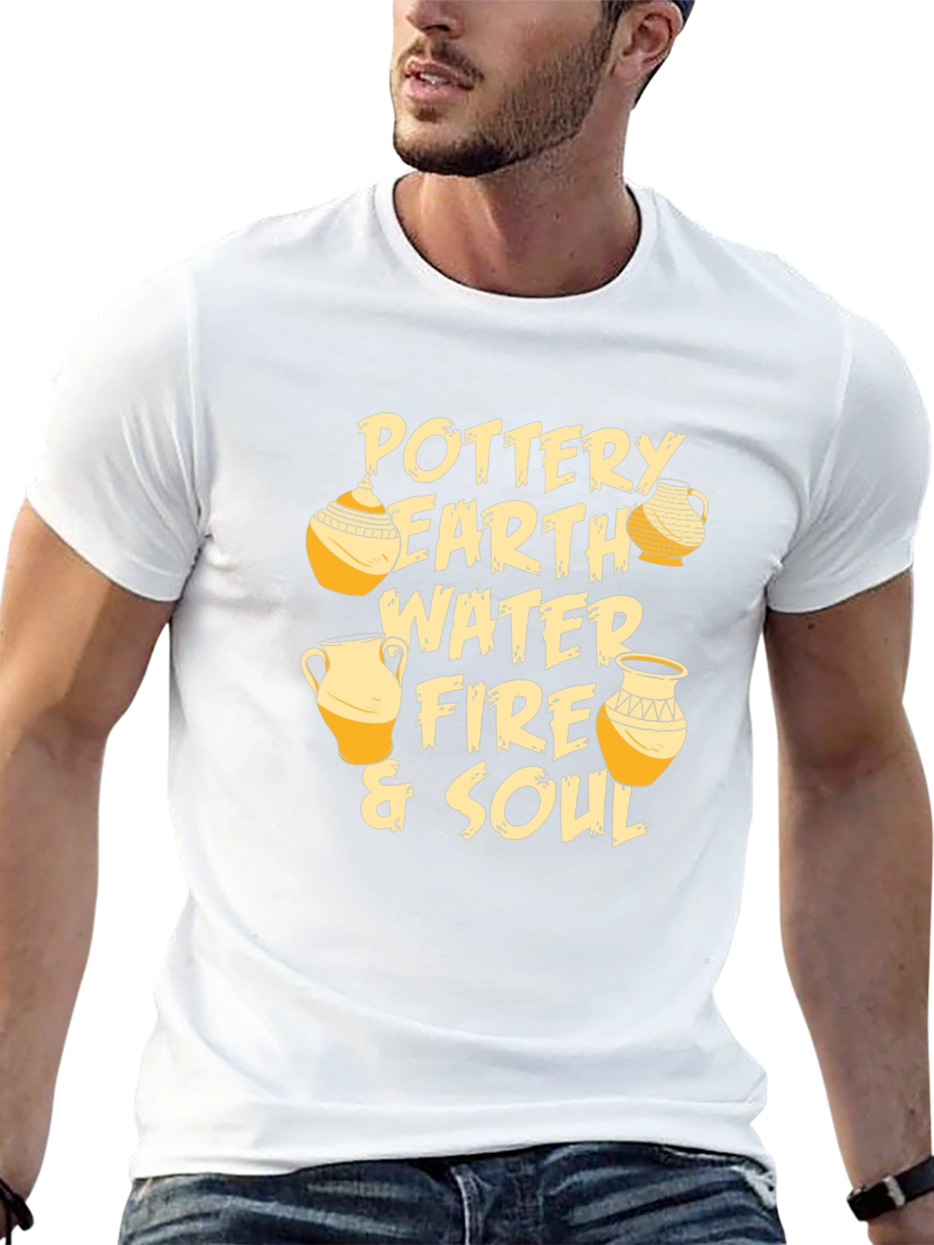 Pottery Earth Fire & Soul Graphic T-Shirt