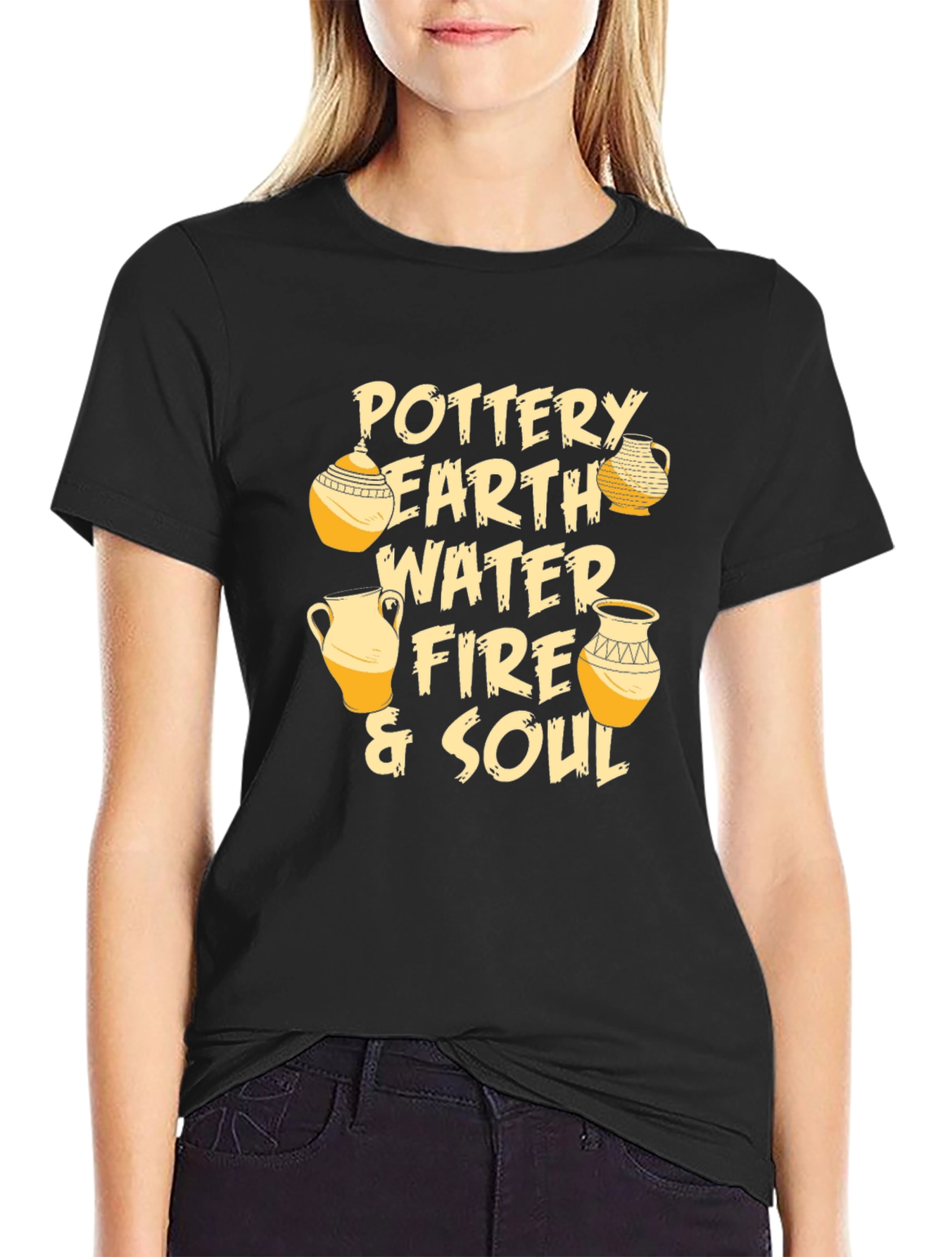 Pottery Earth Fire & Soul Graphic T-Shirt