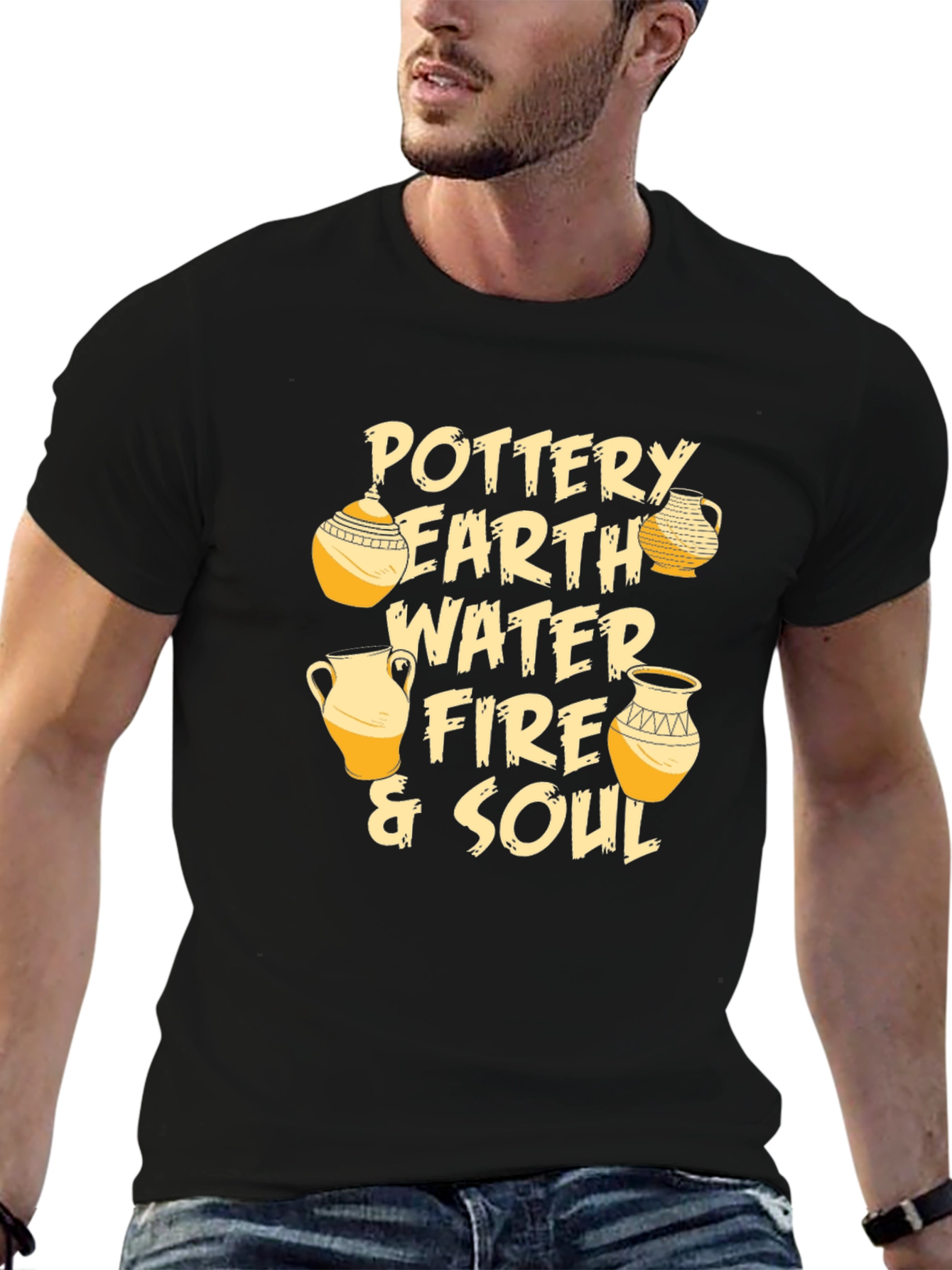 Pottery Earth Fire & Soul Graphic T-Shirt