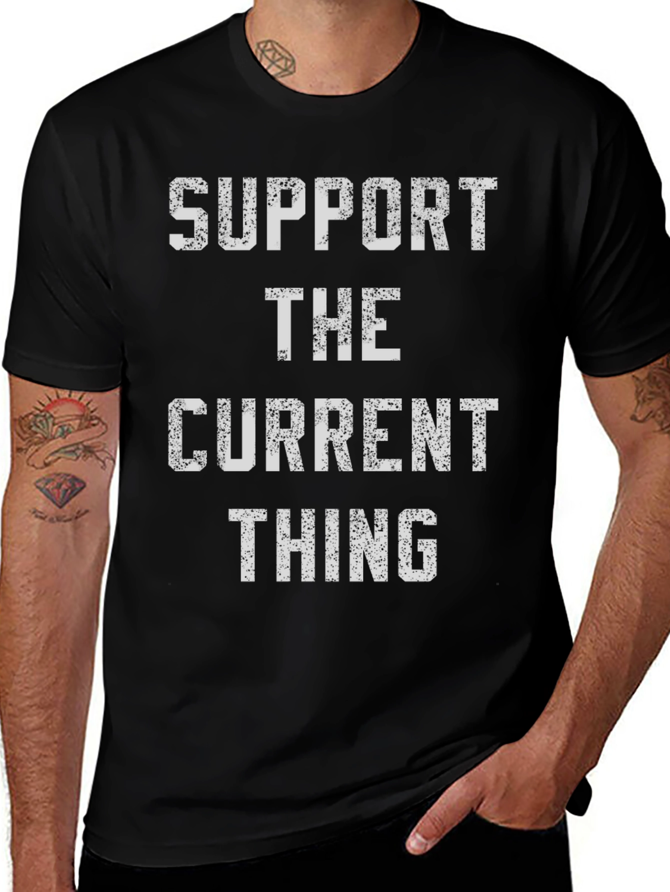 Support the Current Thing - Novelty Graphic Tee